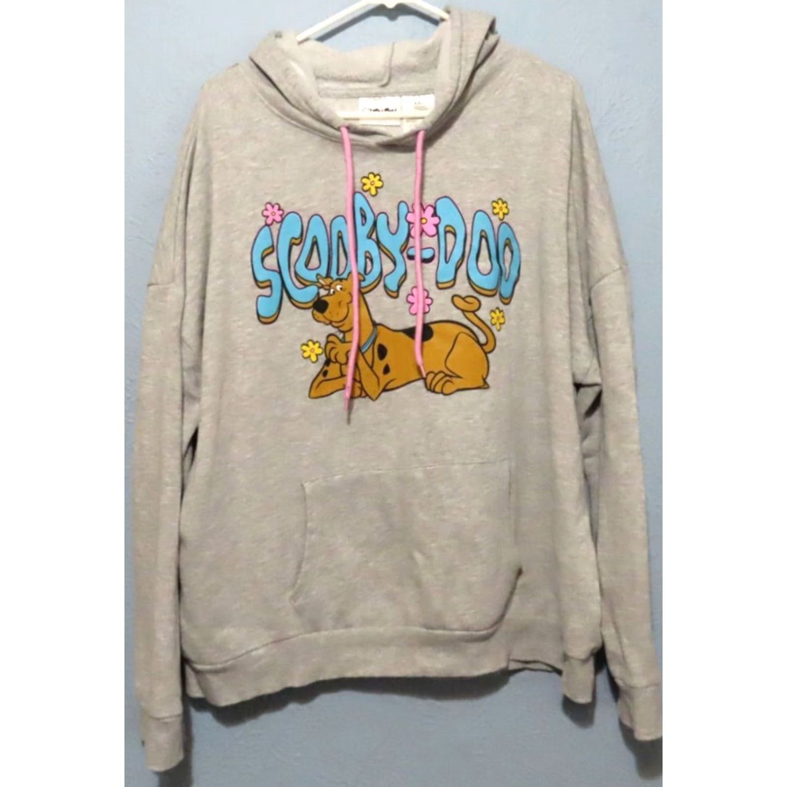 Vintage Scooby Doo Mystery Machine Hoodie Woman 2XL Gray Cartoon Retro 90s Hooded Long Sleeve Front Back Graphics Mens Womens Girls Boys Size XXL / US 16-18 / IT 52-54 - 3 Thumbnail