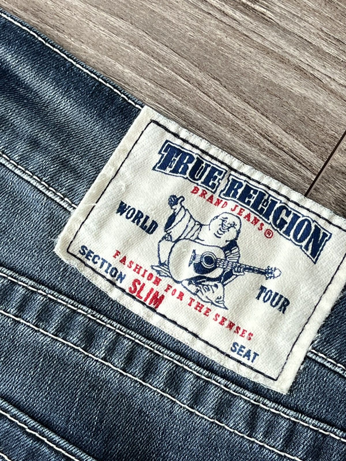 Rap Tees × True Religion × Vintage True Religion Made in Mexico Loose /Slim Bobby Denim Jeans Size US 35 - 11 Thumbnail