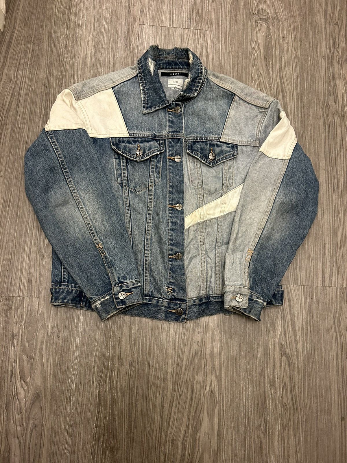 image of Ksubi Sample Denim Jacket in Blue, Men's (Size Small)