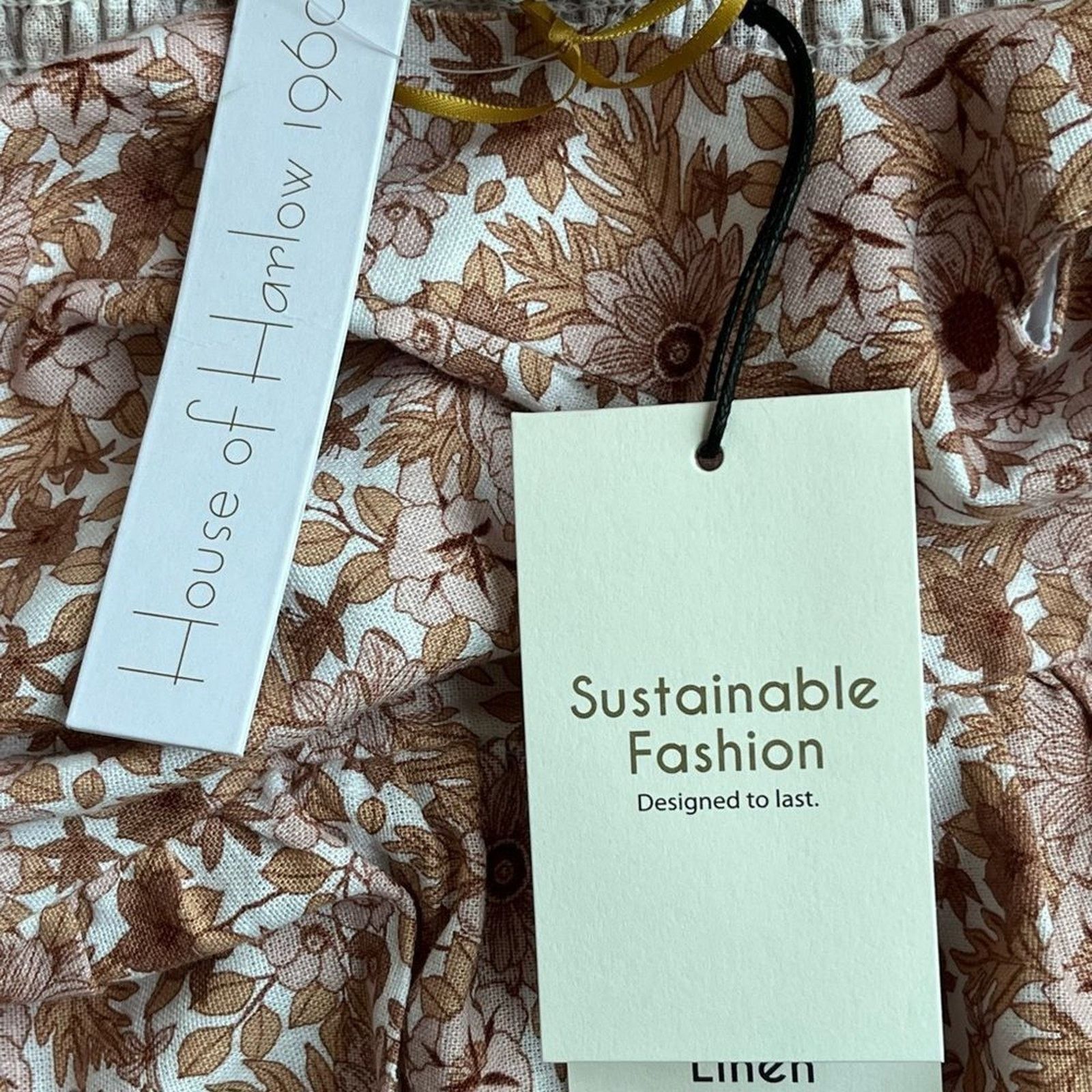 House of Harlow House of Harlow 1960 Floral Maxi Dress Bow Tie Shoulder NWT Size XS / US 0-2 / IT 36-38 - 7 Thumbnail