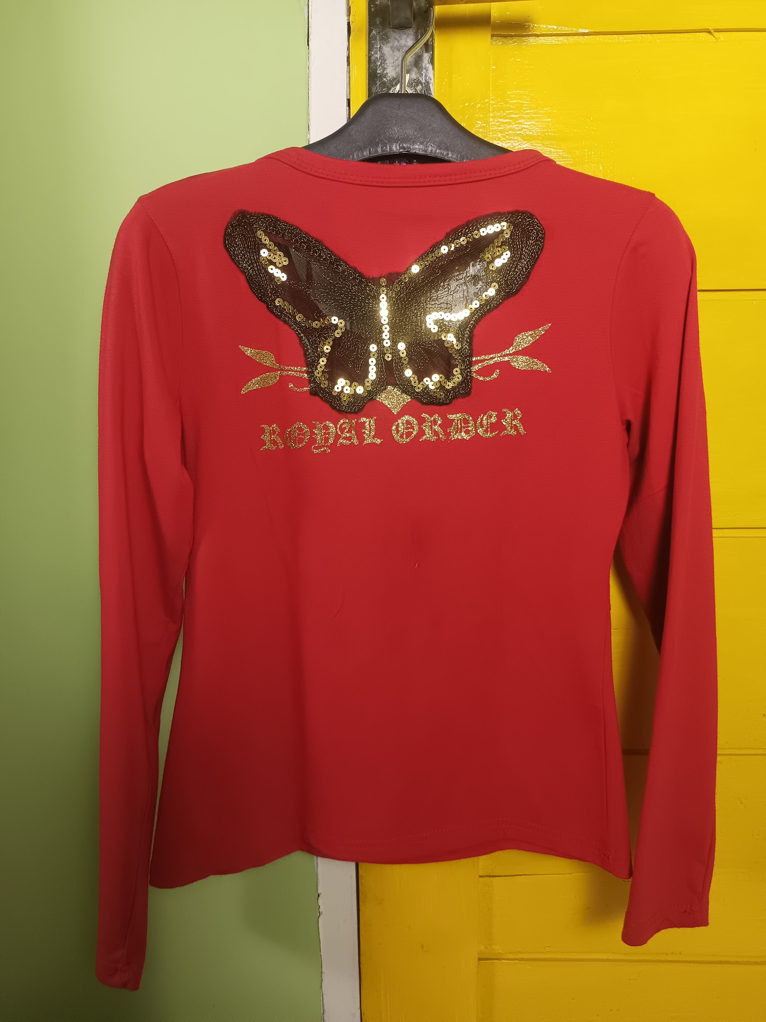 Beauty Beast × Hysteric Glamour × Japanese Brand EINSTEN Rhinestone Butterfly Embroidery *NO TAG* Size US M / EU 48-50 / 2 - 11 Thumbnail