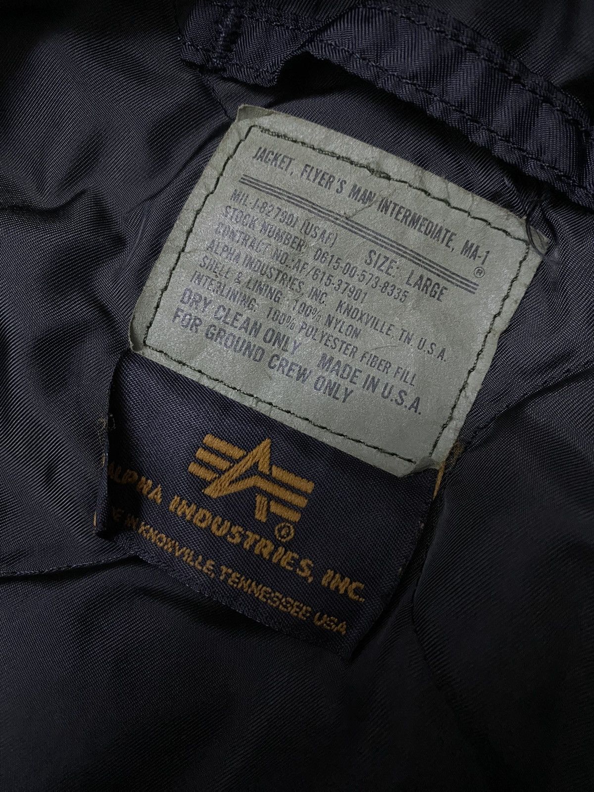 Alpha Industries × Vintage Alpha Industries Bomber Jacket MA-1 Size US L / EU 52-54 / 3 - 9 Thumbnail