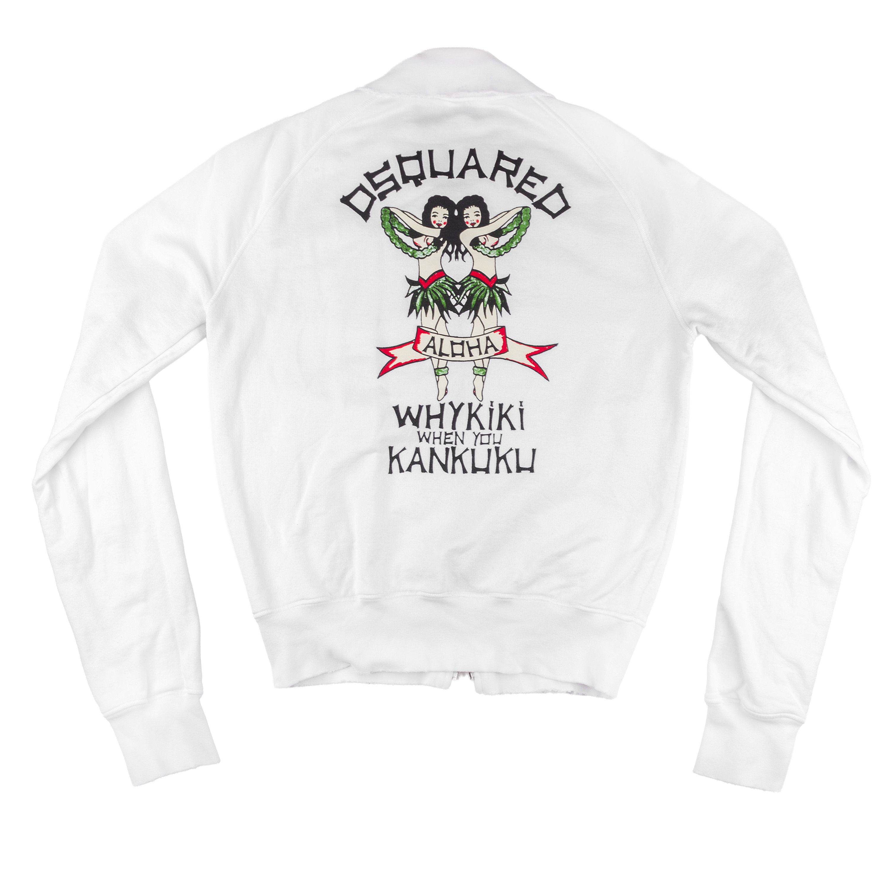 Dsquared2 DSQUARED2 Whykiki When You Kankuku Aloha White Jacket Size US M / EU 48-50 / 2 - 1 Thumbnail