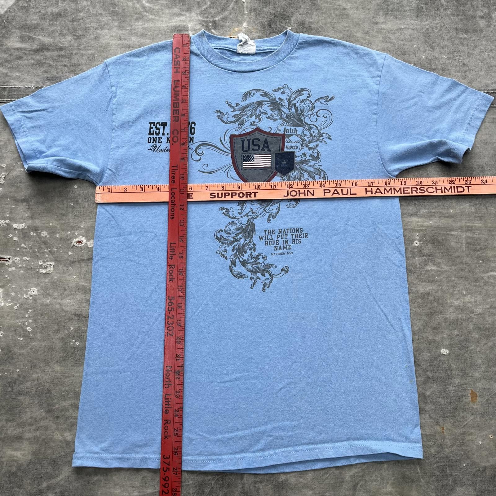 Delta × Vintage Vintage Y2K USA God Jesus Affliction Style Grunge Shirt Size US M / EU 48-50 / 2 - 4 Thumbnail