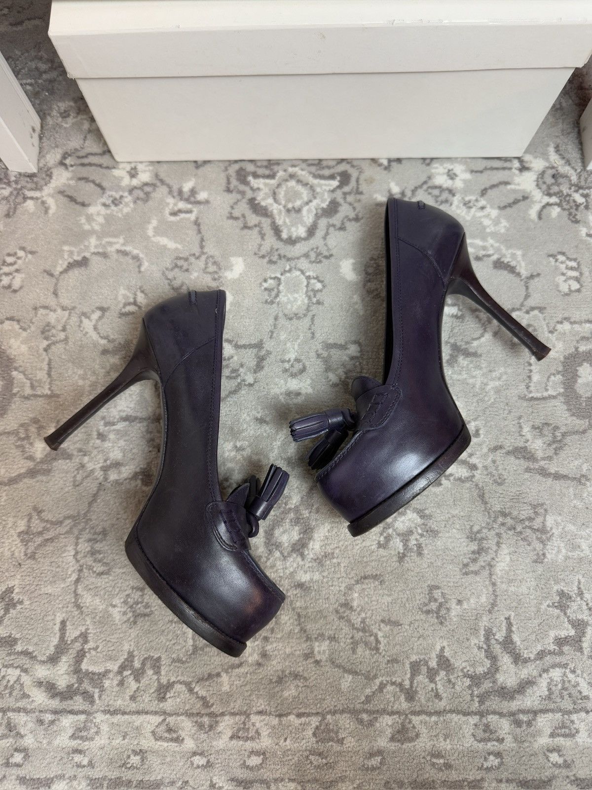 Designer × Vintage × Yves Saint Laurent Vintage 90s Yves Saint Laurent YSL heels US 5.5 designer y2k Size US 5.5 / IT 35.5 - 5 Thumbnail