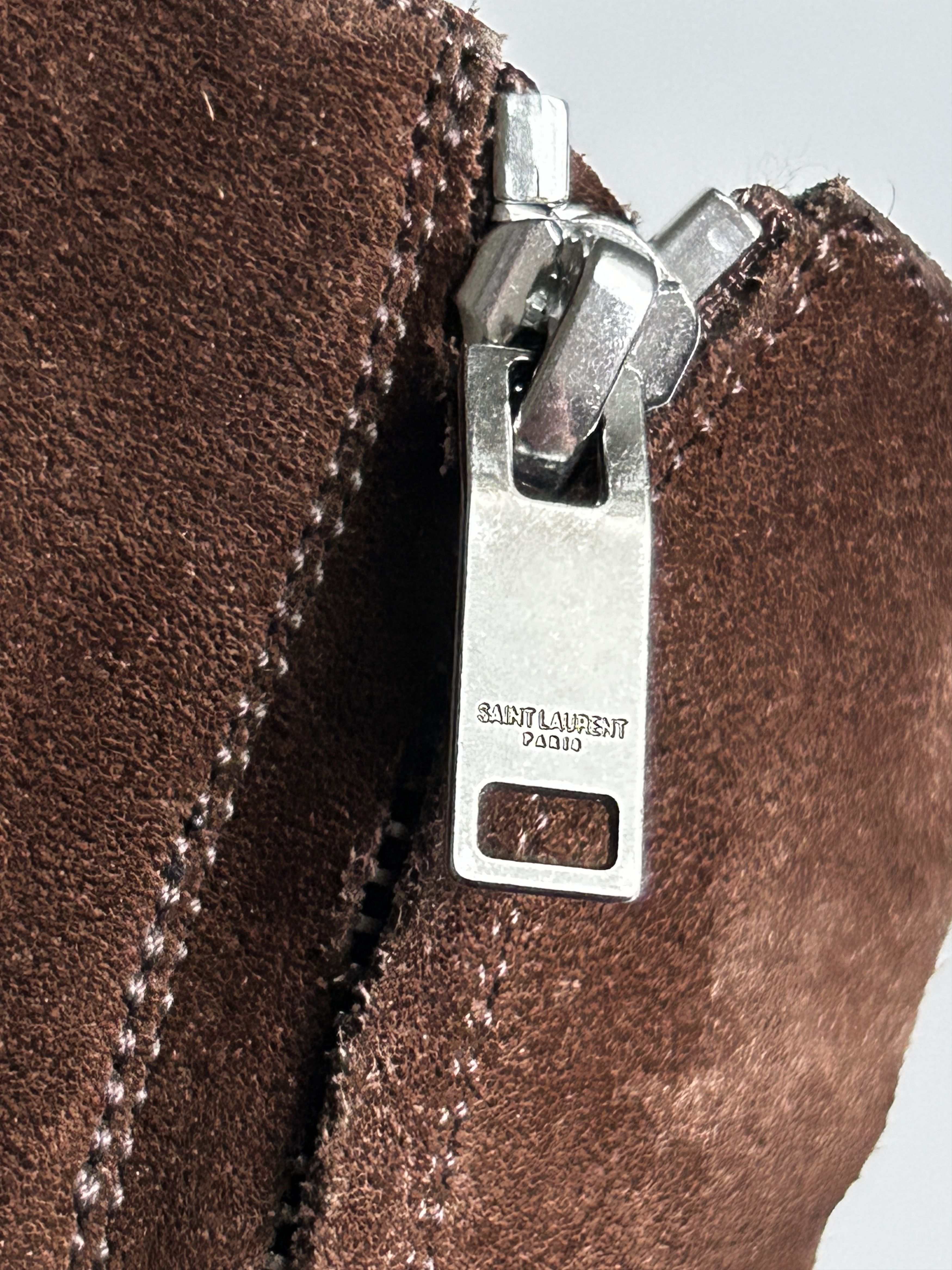 Saint Laurent Paris *SOLD* Saint Laurent Wyatt Harness 40 in Dark Brown Suede Size US 11 / EU 44 - 11 Thumbnail