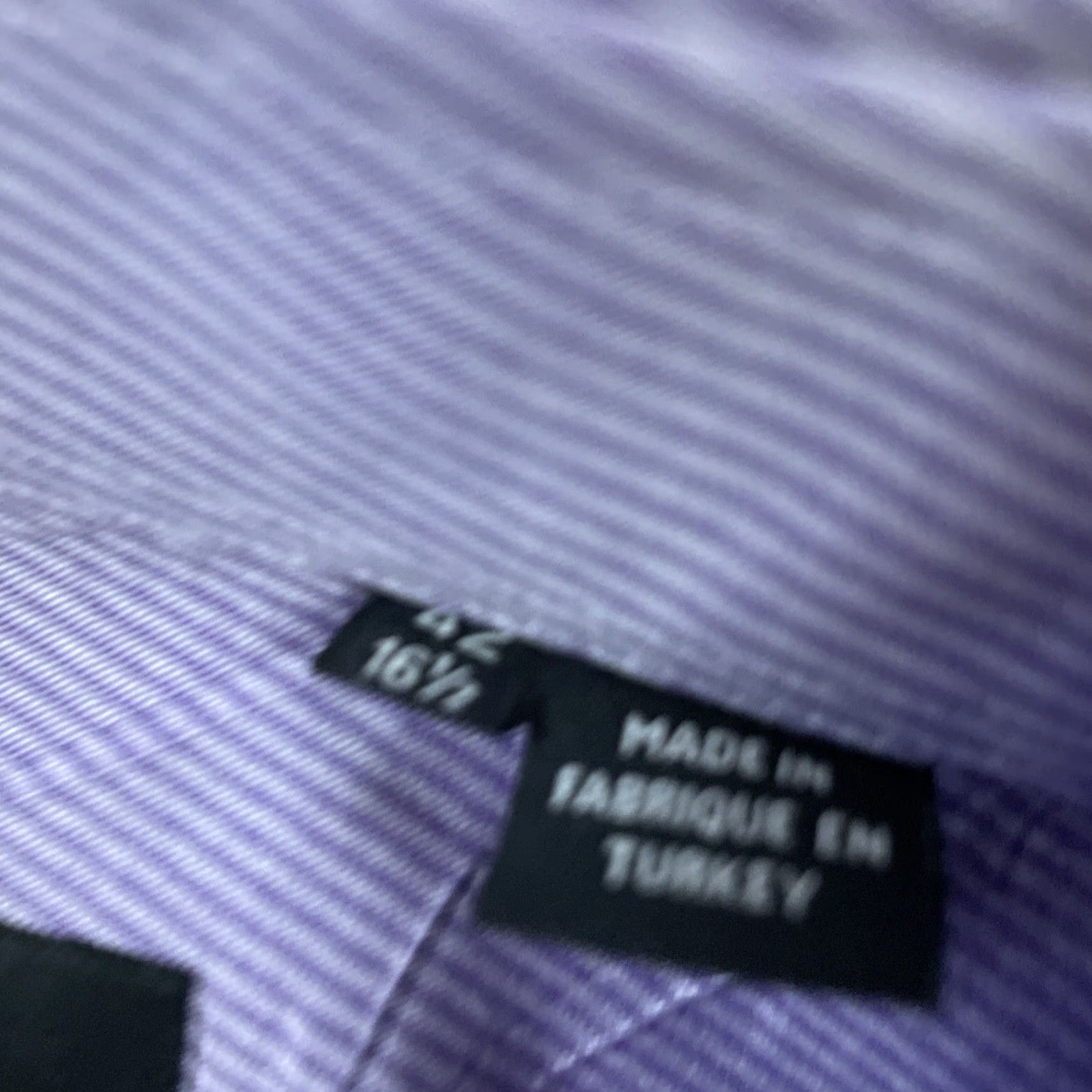 Hugo Boss VINTAGE Hugo Boss Shirt Men 42 16.5 Neck Purple Stripe Button-Up Size US L / EU 52-54 / 3 - 7 Thumbnail