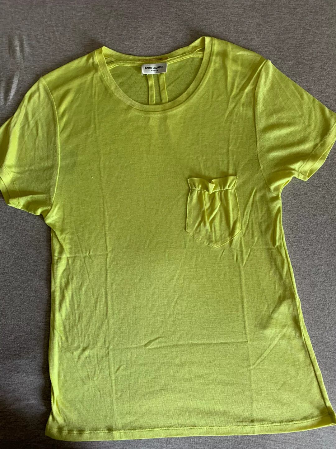 Saint Laurent Paris Saint Laurent Neon Silk T-Shirt Set Size XS / US 0-2 / IT 36-38 - 1 Thumbnail