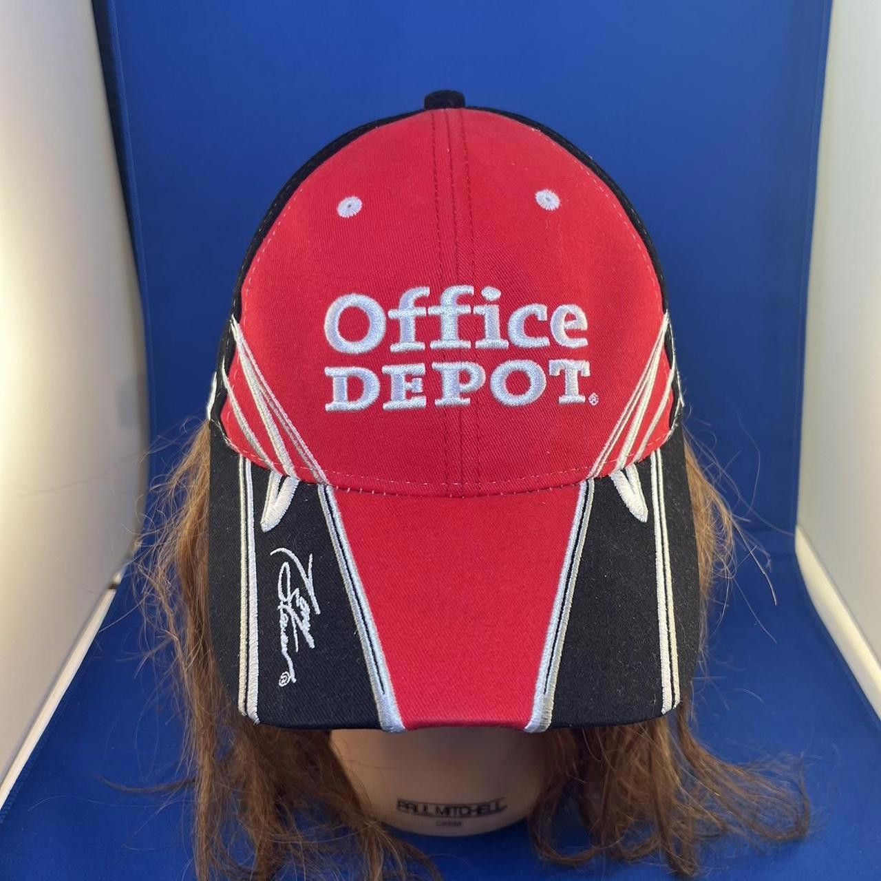 NASCAR Office Depot Racing Cap - Red and Black with Signature Size ONE SIZE - 1 Thumbnail