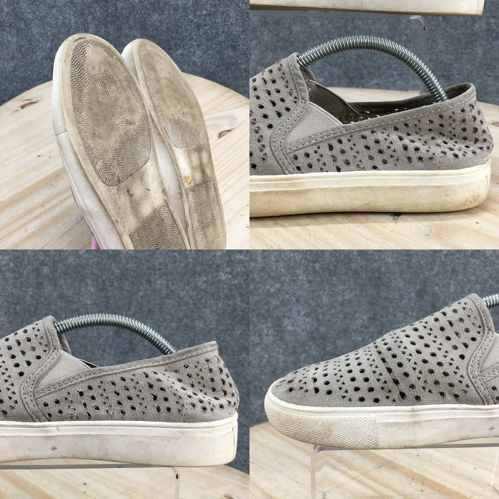 Steve Madden Steve Madden Odonna Slip On Sneakers Womens 7 Gray Fabric Casual Shoe Size US 7 / IT 37 - 9 Thumbnail