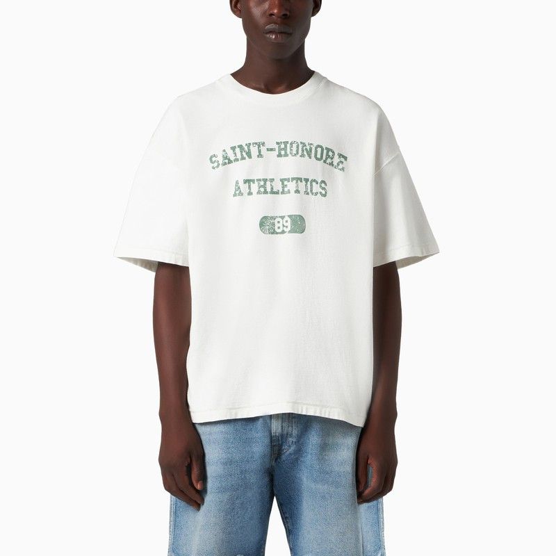 image of 1989 Studio Saint Honore Athletics T-Shirt Vintage White, Men's (Size XS)