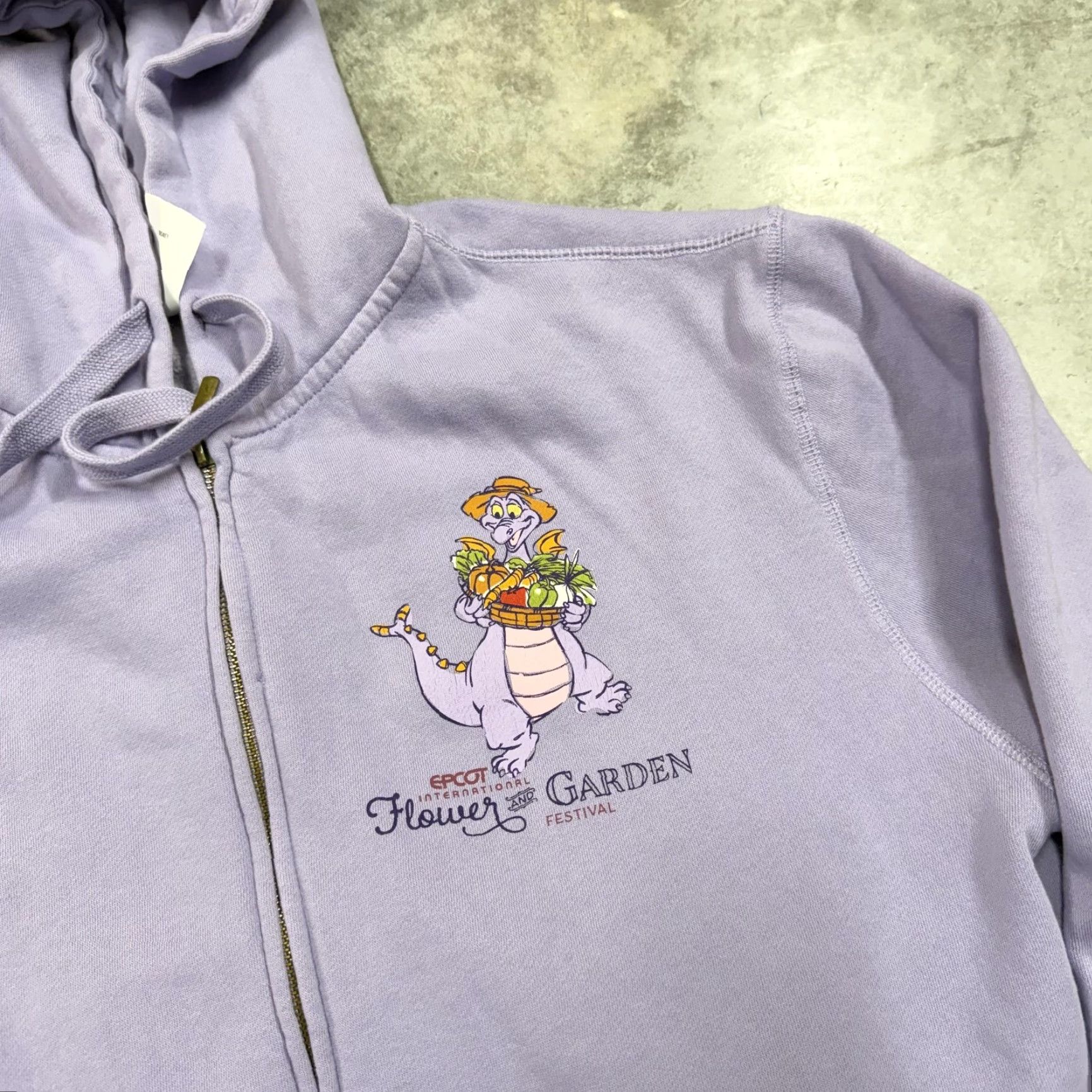 Disney Disney Figment Hoodie Mens XL Purple Flower Garden 2022 Passholder Hoodie Shirt? Size US XL / EU 56 / 4 - 3 Thumbnail