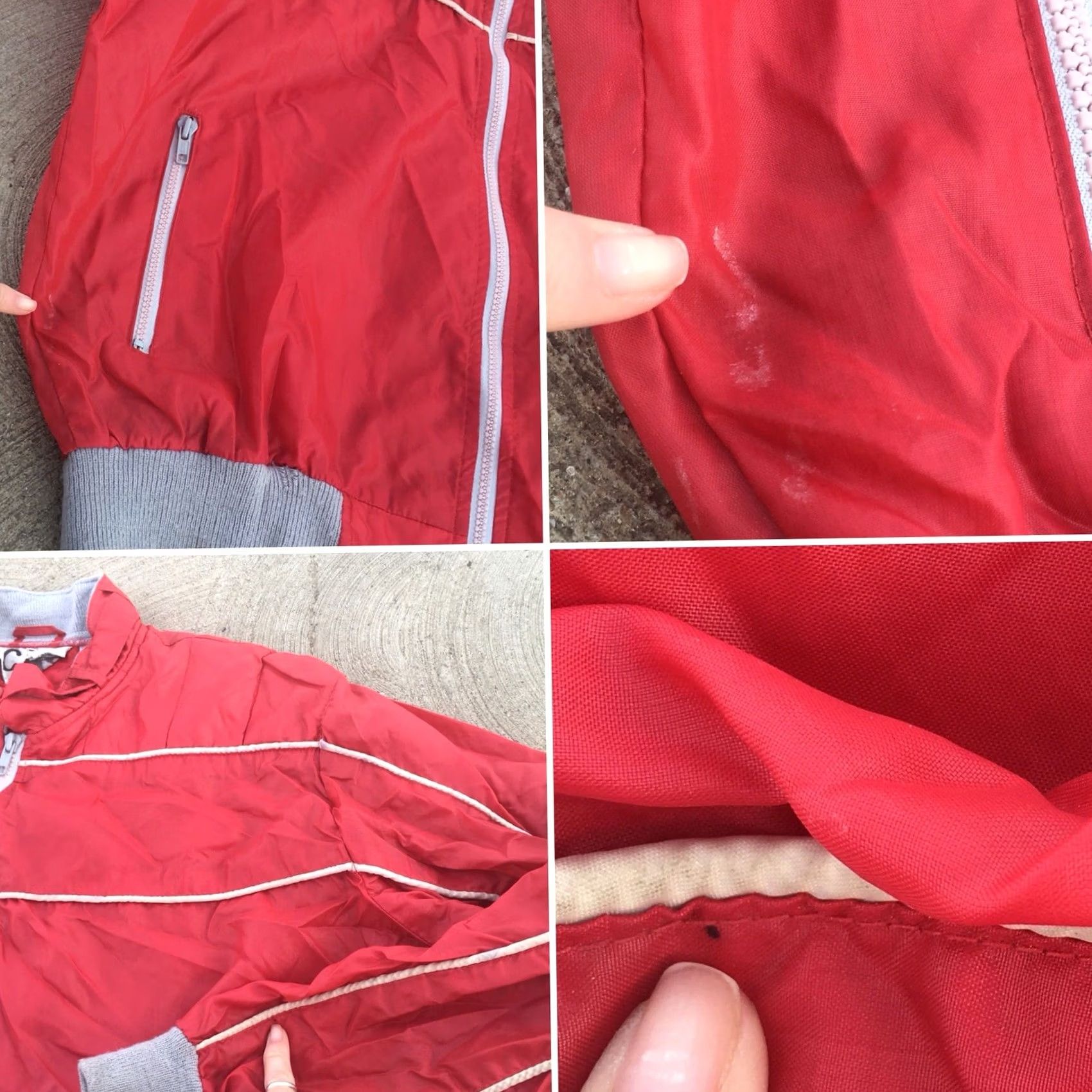 Vintage VINTAGE C.I.A. Jacket Windbreaker Red Nylon Racing 80s L XL RN 70930 Size US L / EU 52-54 / 3 - 6 Thumbnail