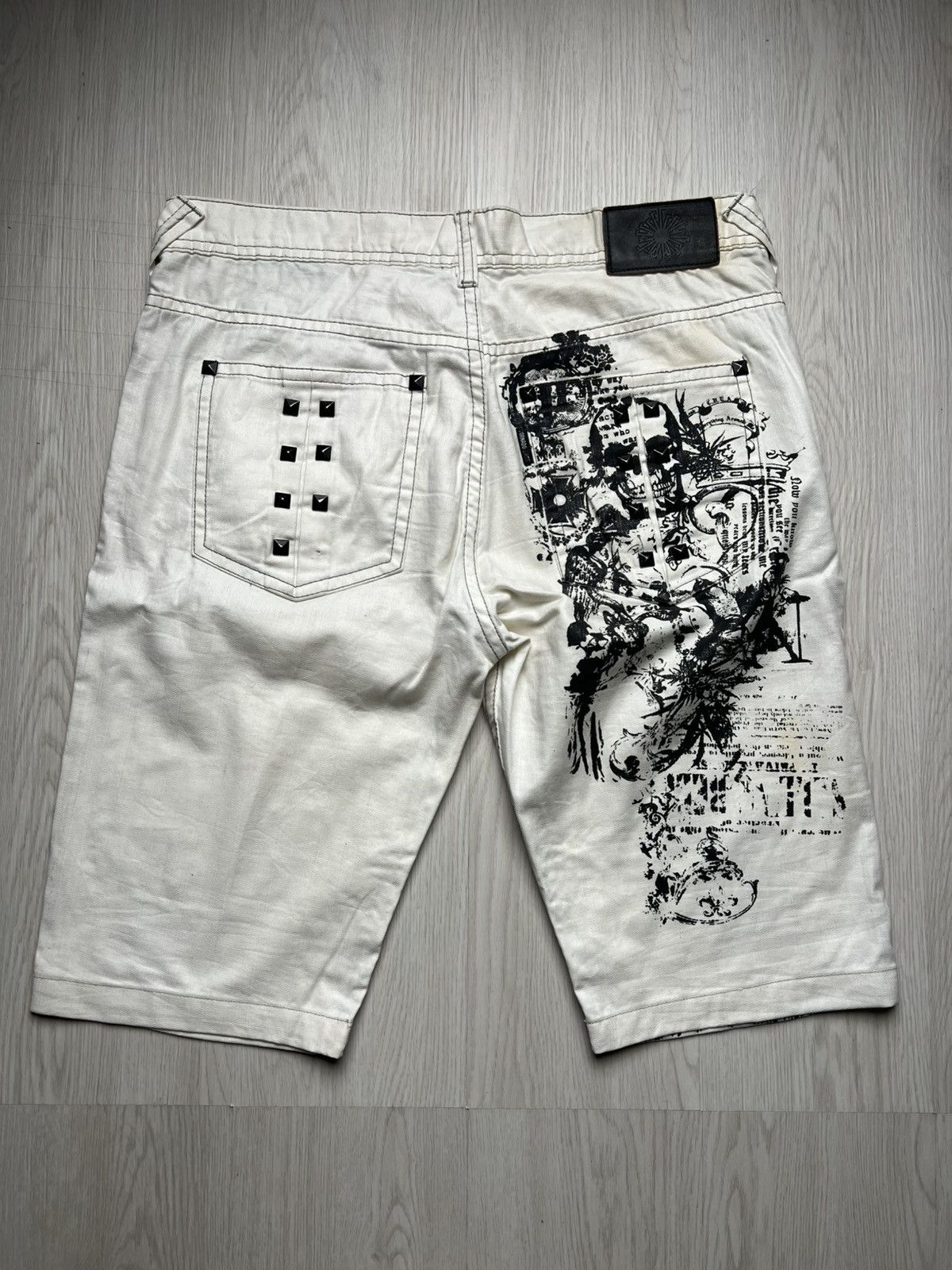 Tornado Mart Tornado Mart Spike Stud Poem Glitter Short Pants Size US 33 - 2 Thumbnail