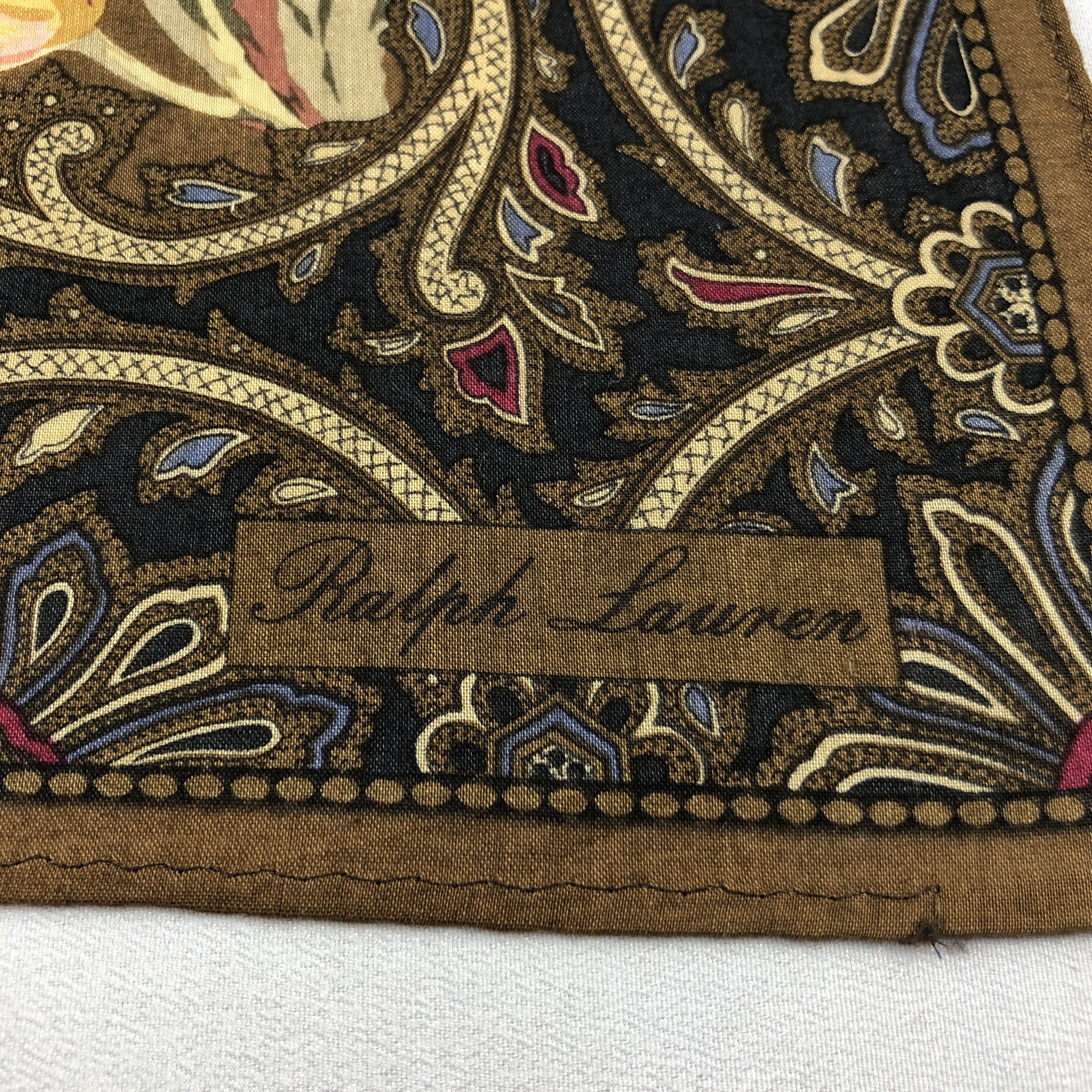Ralph Lauren Vintage Ralph Lauren Handkerchief Neckerchief Bandana H3168 Size ONE SIZE - 3 Thumbnail