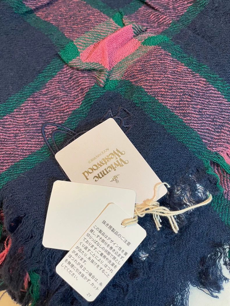 Vivienne Westwood Vivienne Westwood Square scarf 100% wool Size ONE SIZE - 3 Thumbnail