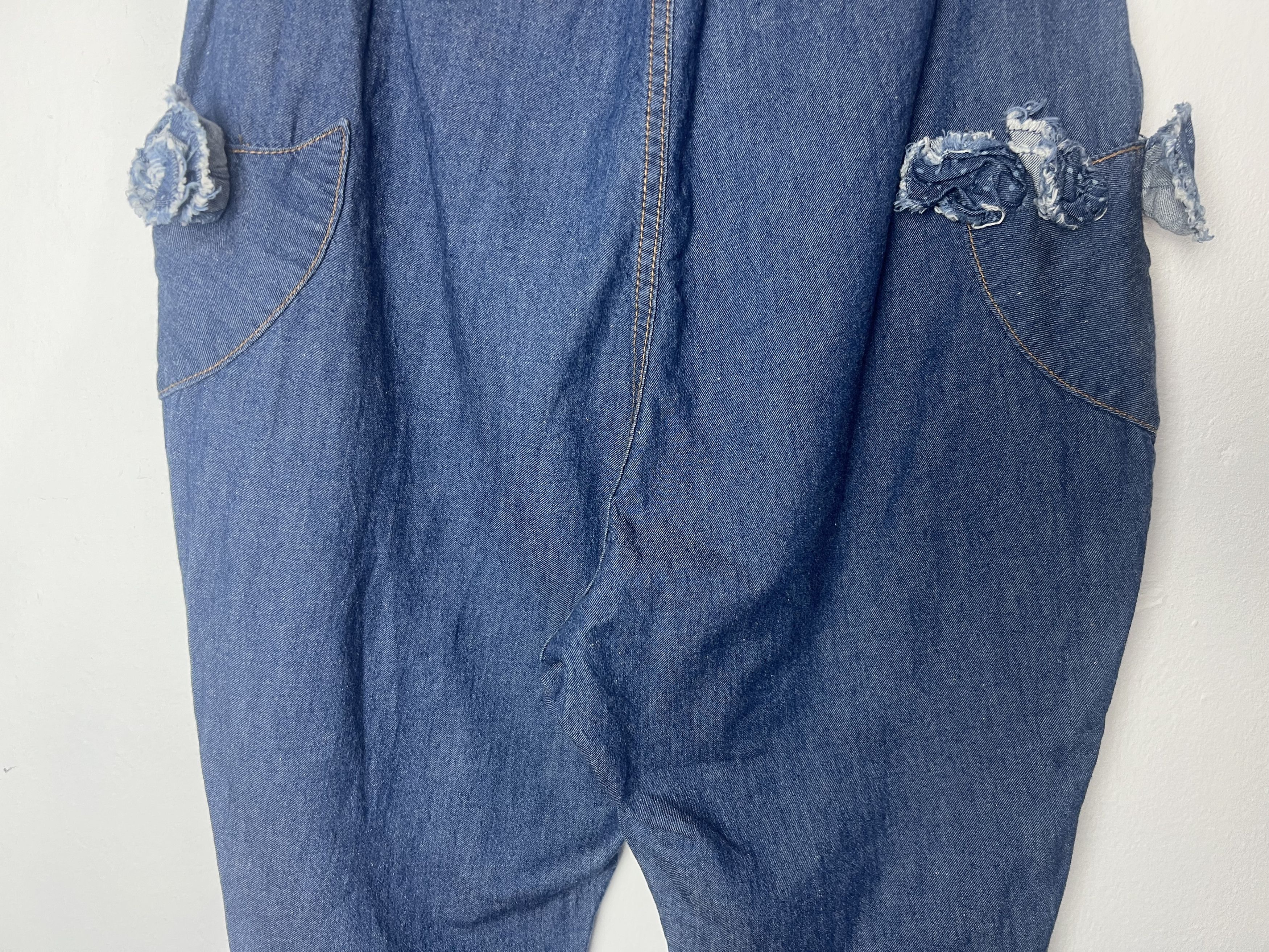 Ne-Net Ne-Net Drop Crotch Silhouette Distressed Denim Jeans Size 30" / US 8 / IT 44 - 8 Thumbnail