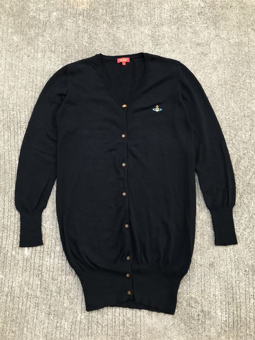 Vivienne westwood red store label cardigan