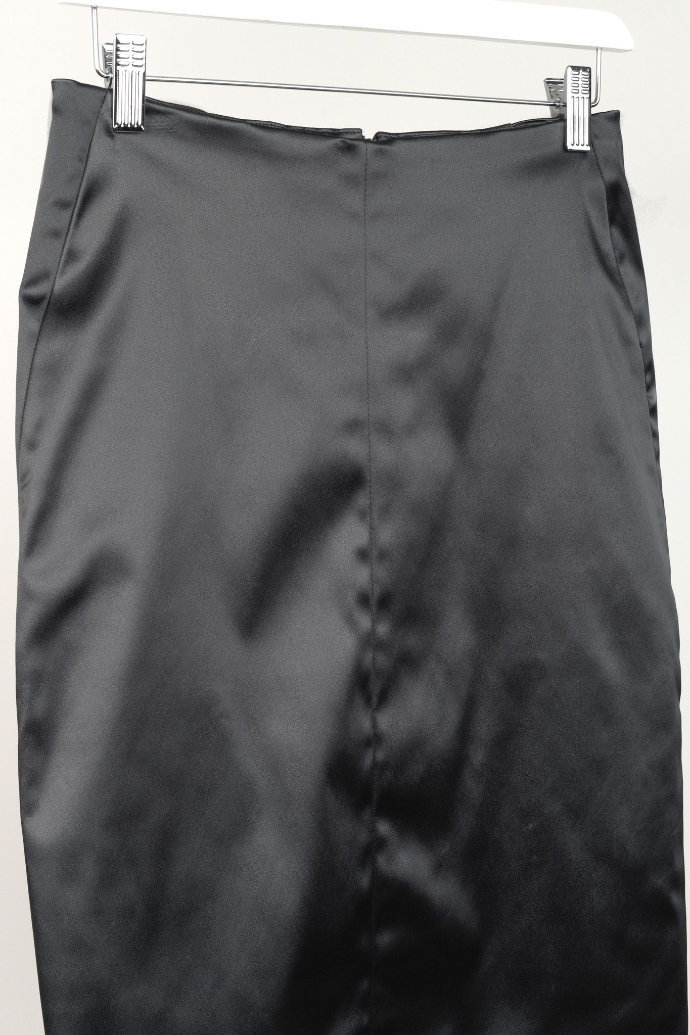 Other Paul Hardy Deep Green Satin Satin Pencil Skirt Size 28" / US 6 / IT 42 - 3 Thumbnail