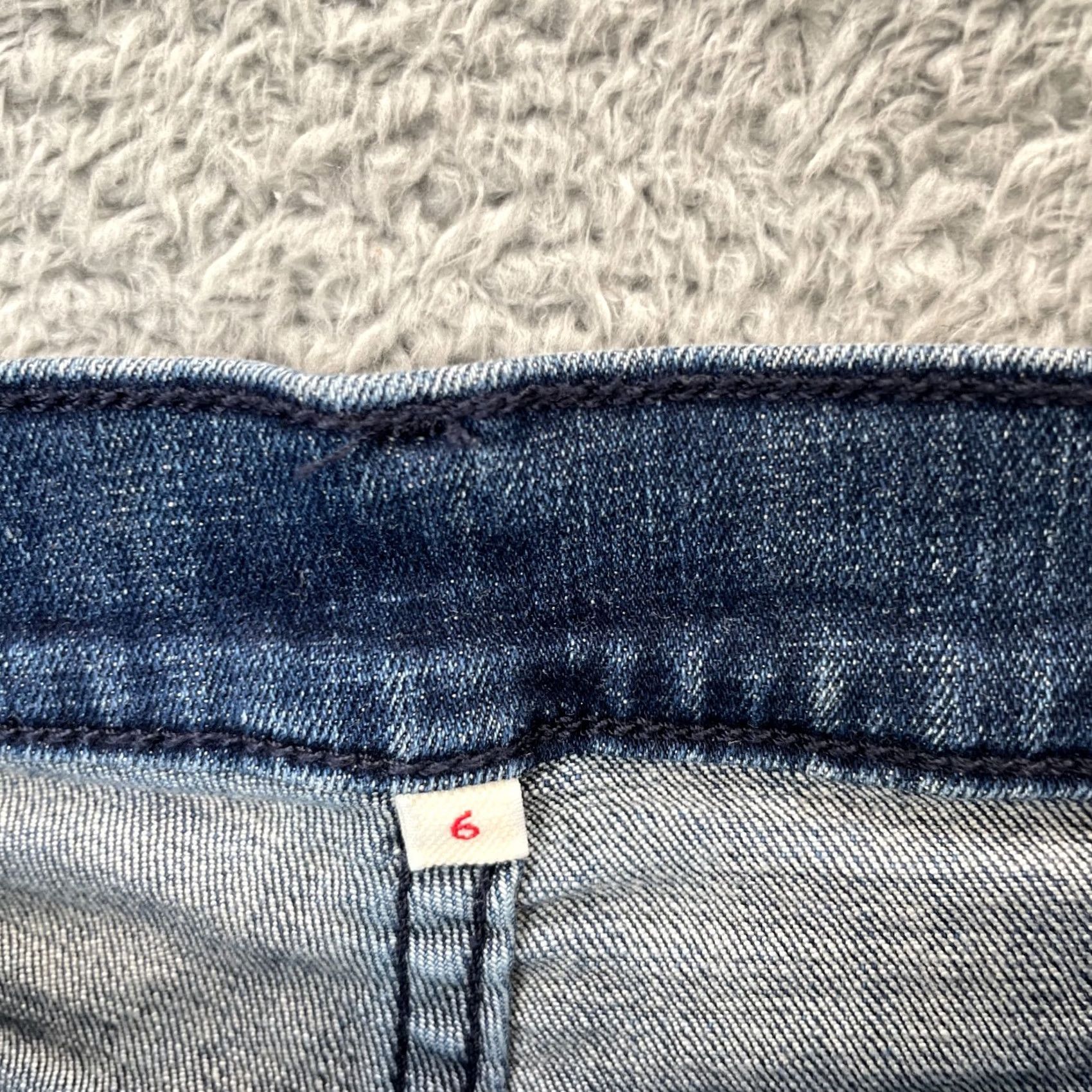 Levi's Levis Jeans Womens 6 Blue Cropped Wide-Leg Whiskered Denim Logo High Rise Cotton Jeans Size 28" / US 6 / IT 42 - 3 Thumbnail