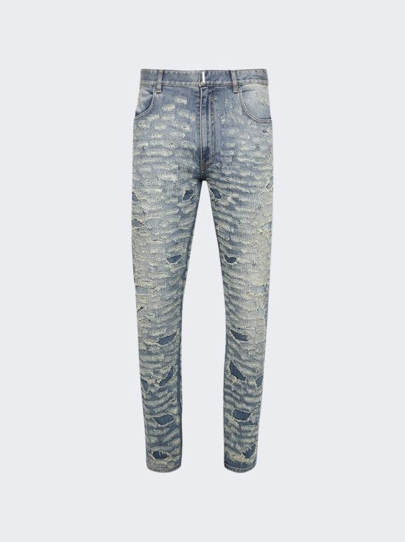 Givenchy o1mle0226 Slim Fit 5 Pocket Jeans in Blue Size US 36 / EU 52 - 2 Thumbnail