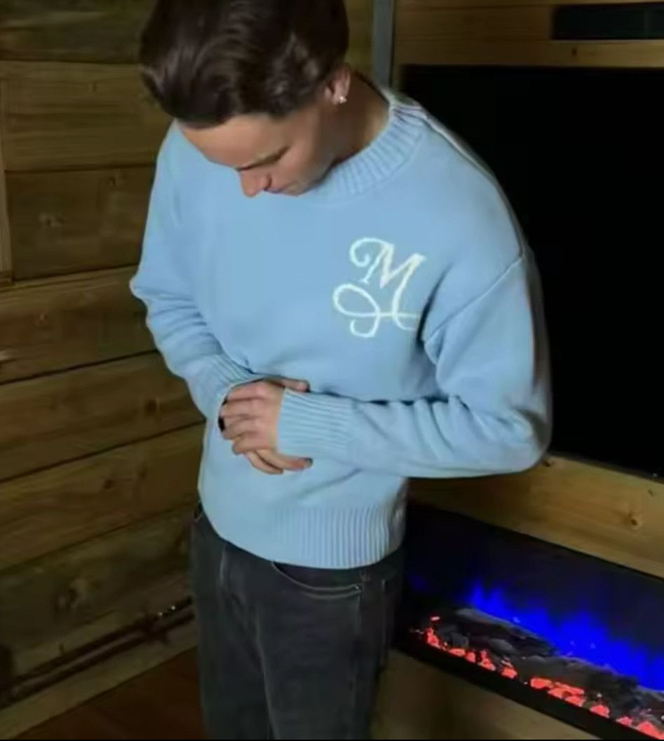 Other Streewear Trendy Y2K Retro Signature M Blue Sleeve T-shirt Size US M / EU 48-50 / 2 - 4 Thumbnail