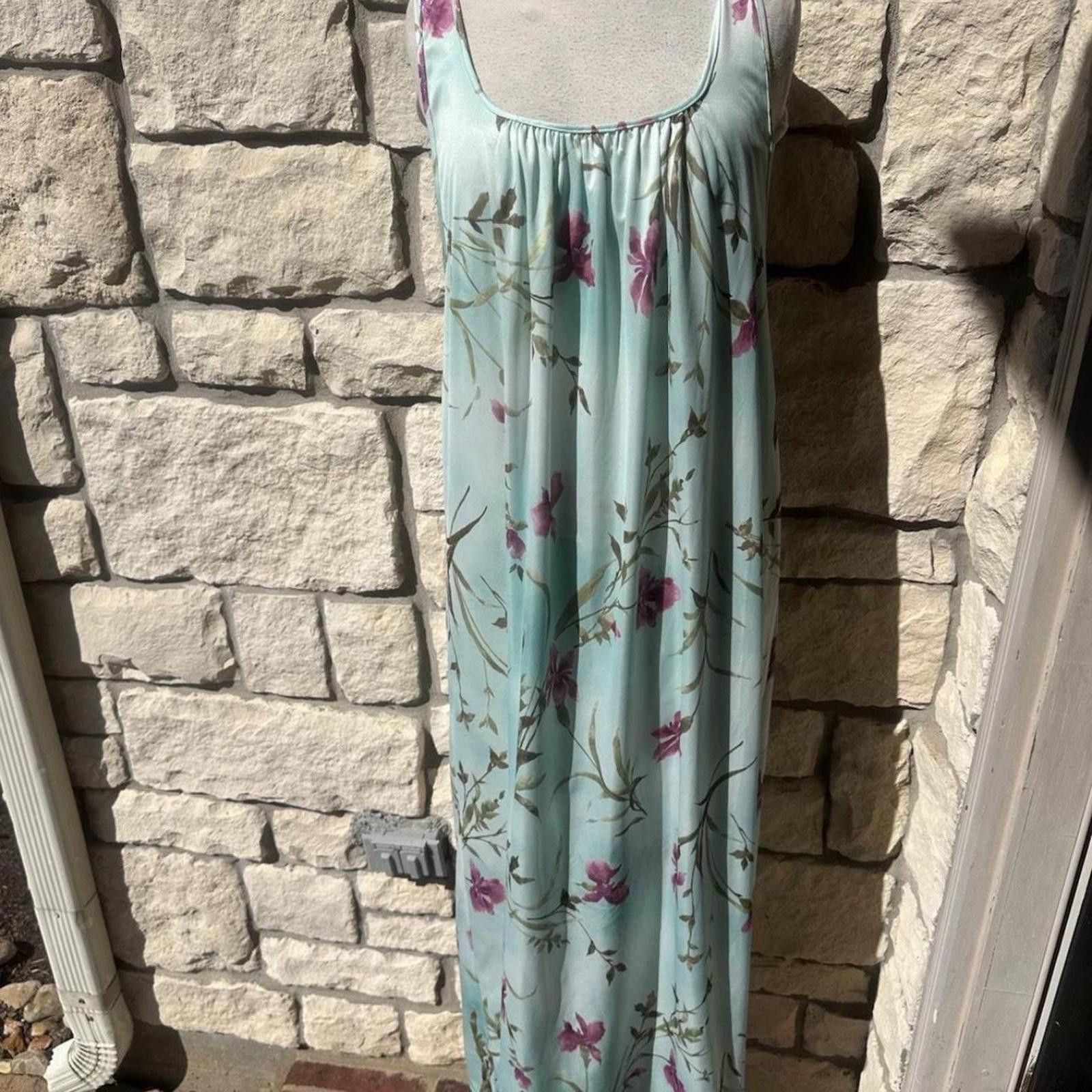 Other Blue floral maxi dress vintage medium #floraldress Size M / US 6-8 / IT 42-44 - 1 Thumbnail