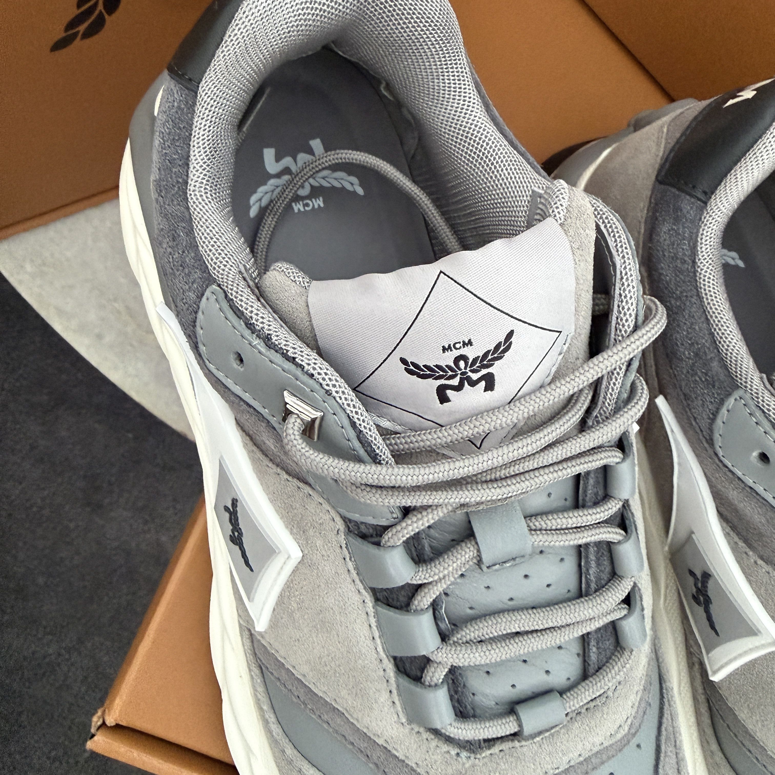 MCM MCM Skywander Suede Low-Top Lace-Up Women's Sneakers , sz 41 Size US 11 / IT 41 - 5 Thumbnail