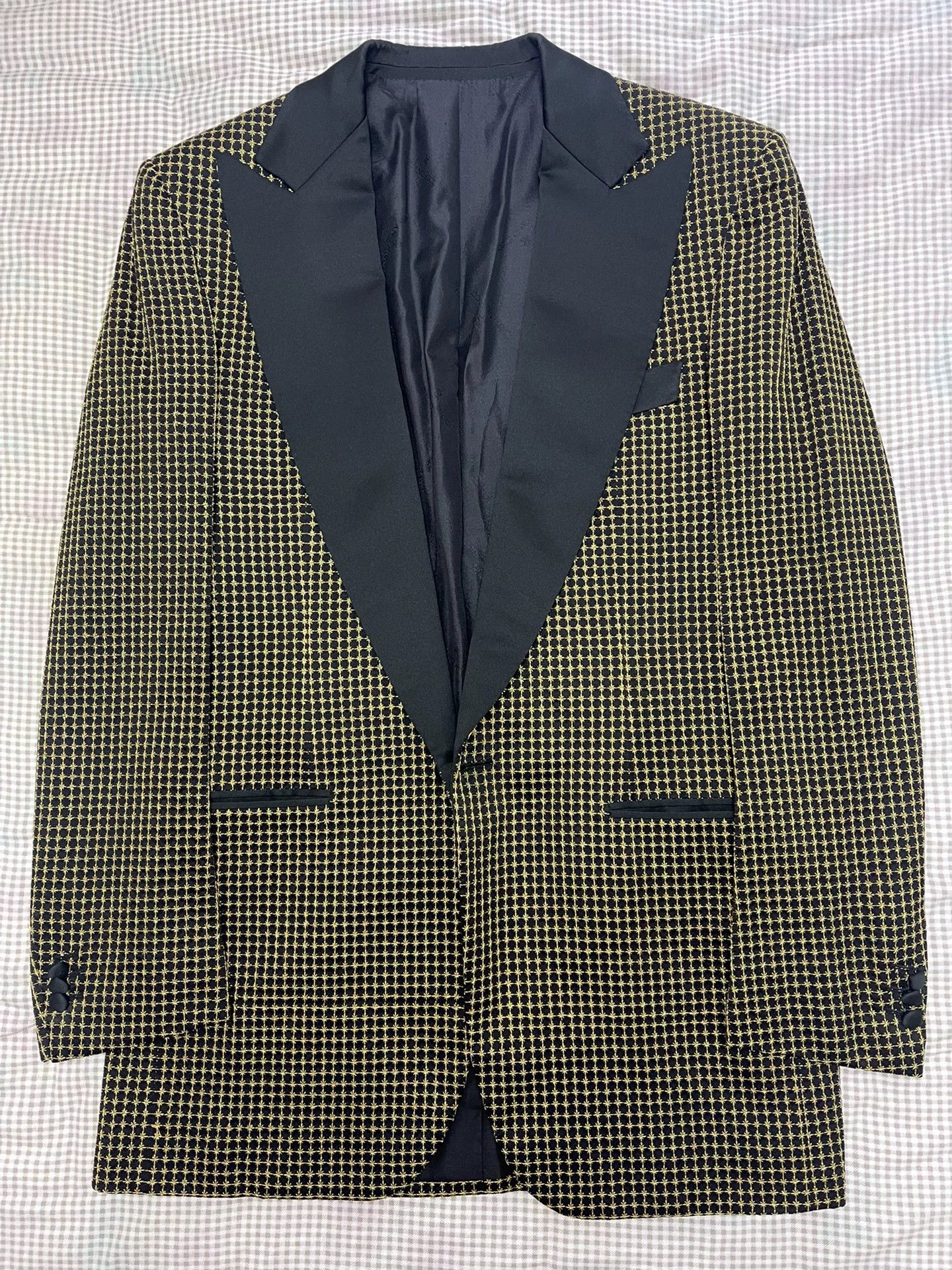 Stefano Ricci Stefano Ricci Custom Tux 48 Mens Black Gold Embro Size US M / EU 48-50 / 2 - 1 Thumbnail