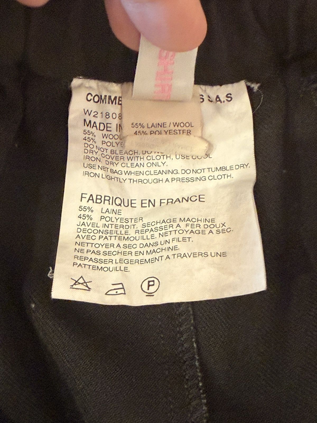 Comme des Garcons Comme Des Garçons Drop Crotch Wool Black Shorts Size S Size US 31 - 7 Thumbnail