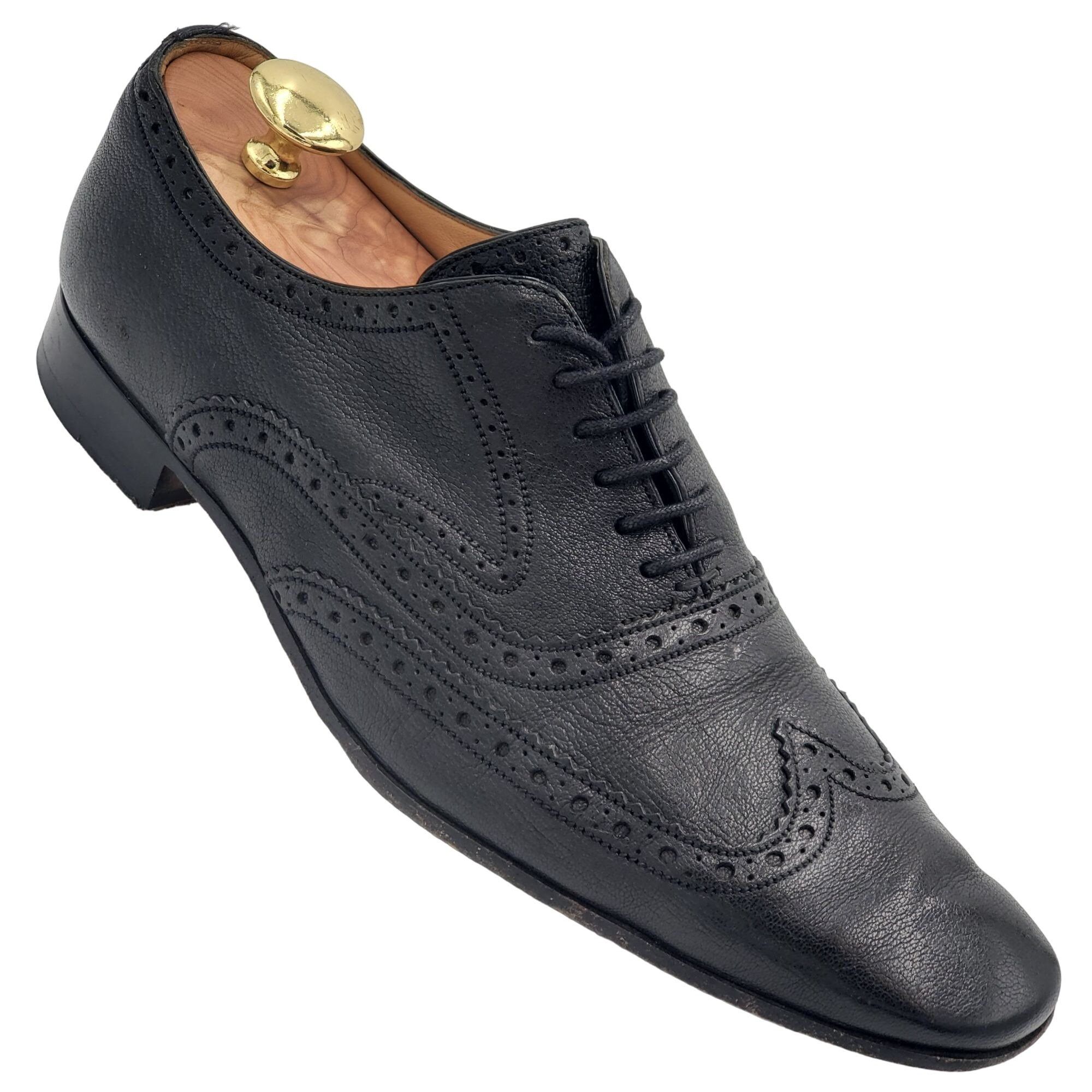 Bally Vintage Bally Switzerland Dress Shoes Men 9.5 Black Leather Size US 9.5 / EU 42-43 - 8 Thumbnail