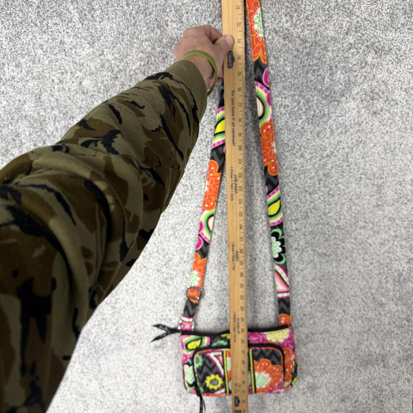 Vera Bradley Vera Bradley Crossbody Bag Small Pink Orange Floral Quilted Cotton Boho Travel Multicolor Pattern Women's Small Colorful Flower USA Womens Size ONE SIZE - 5 Thumbnail