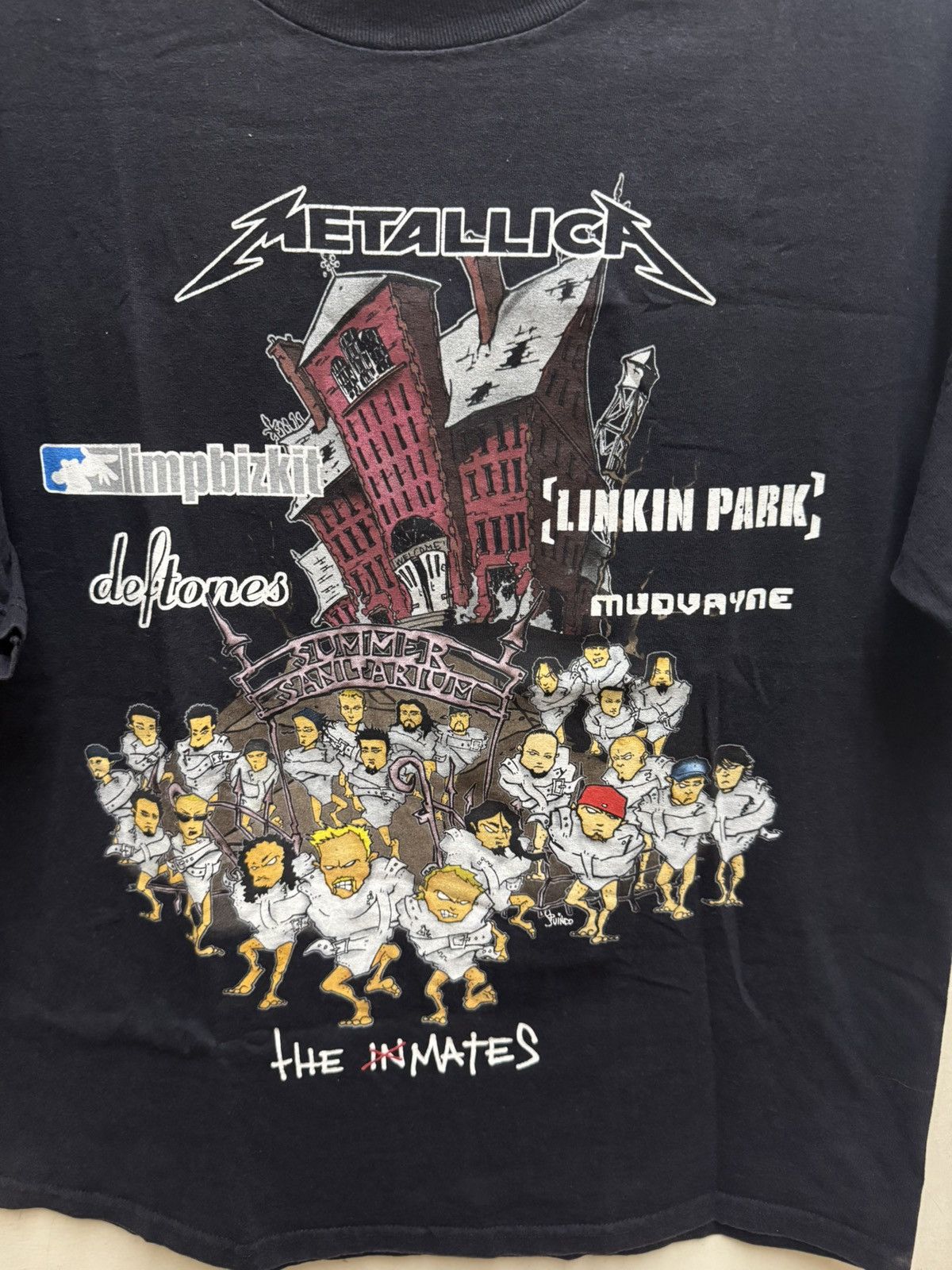 Band Tees Vintage Summer Sanitarium Metallica Limp Bizkit Linkin Park Size US L / EU 52-54 / 3 - 2 Thumbnail