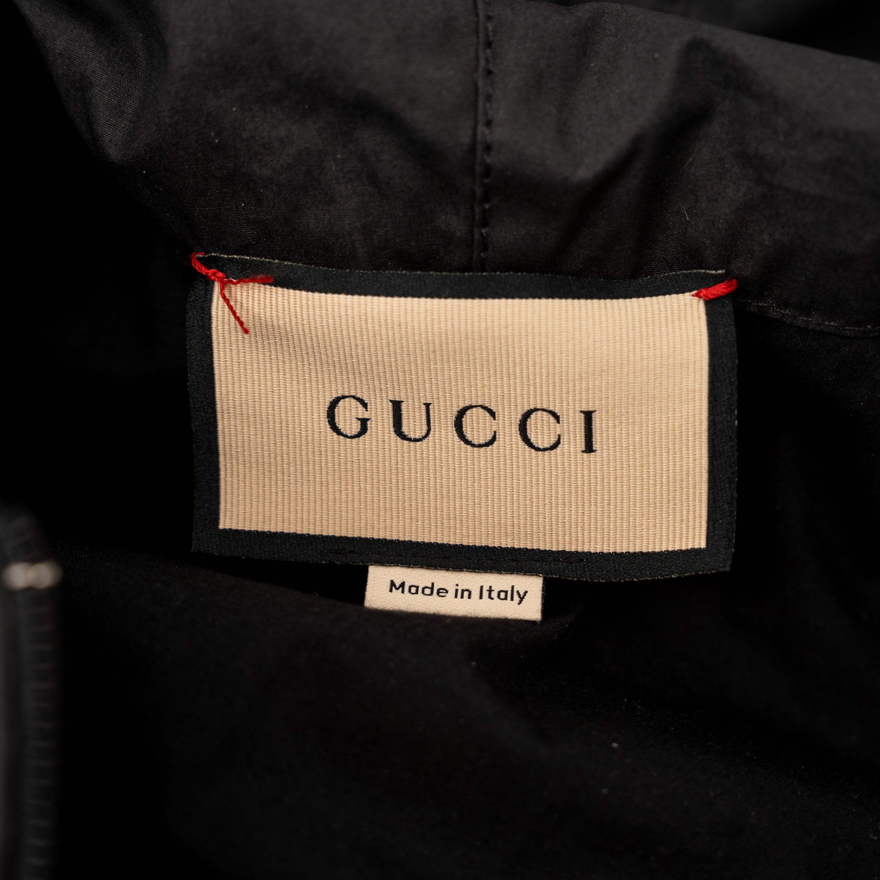 Gucci 48 M Gucci Coated Cotton Windbreaker Label Black Jacket Web Size US M / EU 48-50 / 2 - 10 Thumbnail