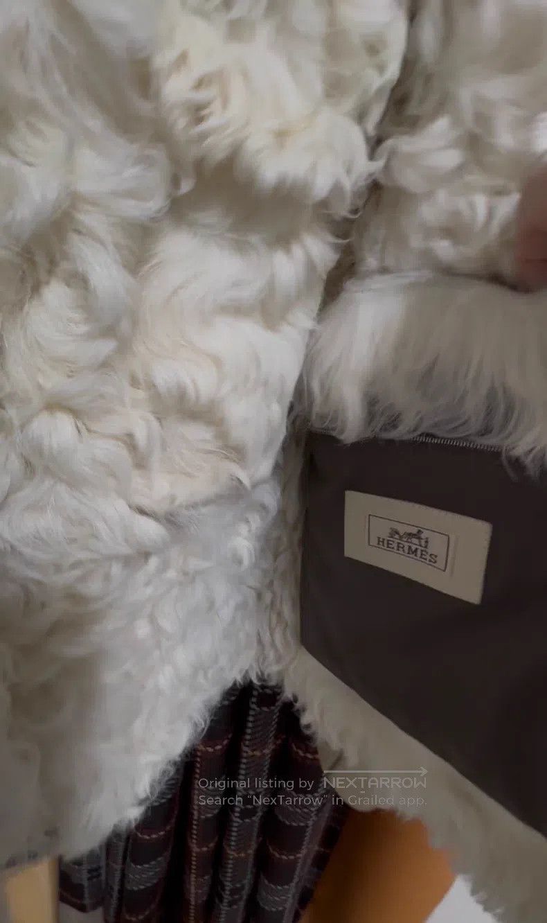 Hermes Hermes Leather and fur integrated, removable hood and coll Size US S / EU 44-46 / 1 - 7 Thumbnail