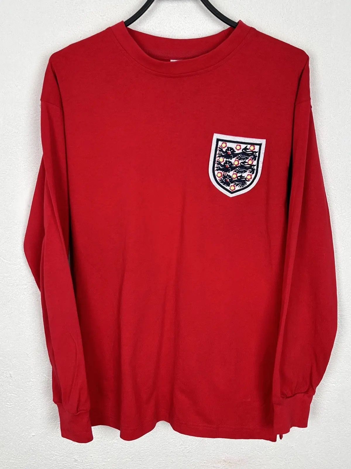 Vintage Score Draw England #6 Retro Style 1966/70 Long Sleeve Jersey Size US S / EU 44-46 / 1 - 1 Thumbnail