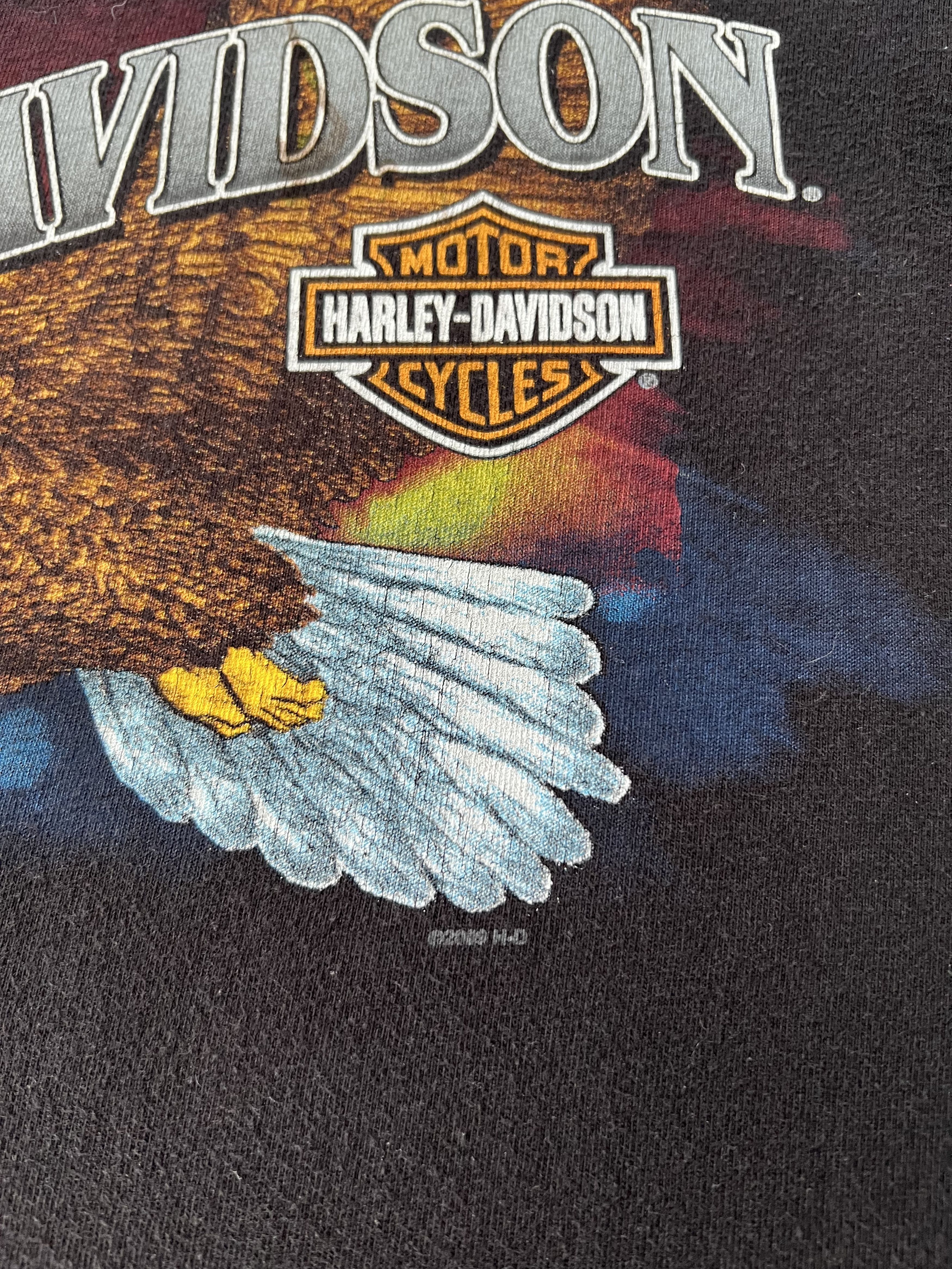 Harley Davidson Vintage 2009 Harley Davidson Dubai Eagle Black T-shirt Size US S / EU 44-46 / 1 - 5 Thumbnail