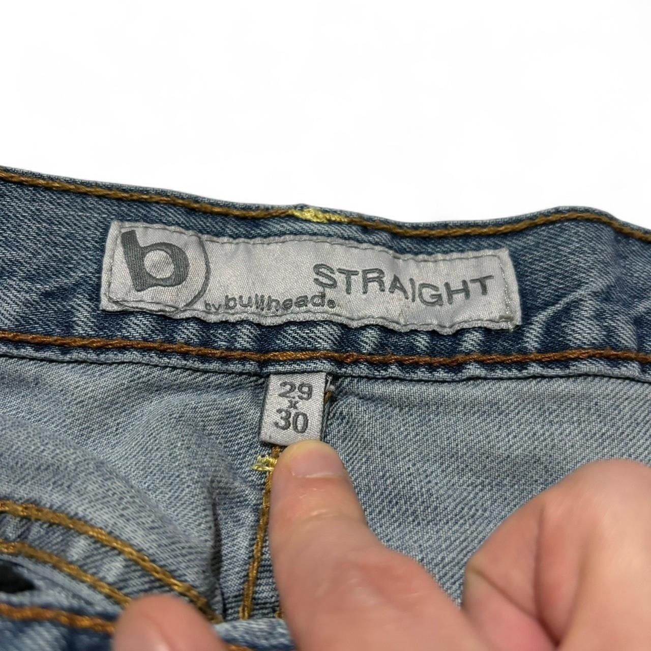 Bullhead Denim Co. × Vintage Vintage Y2K Faded Blue Straight Leg Fit Denim Jeans Size US 30 / EU 46 - 4 Thumbnail