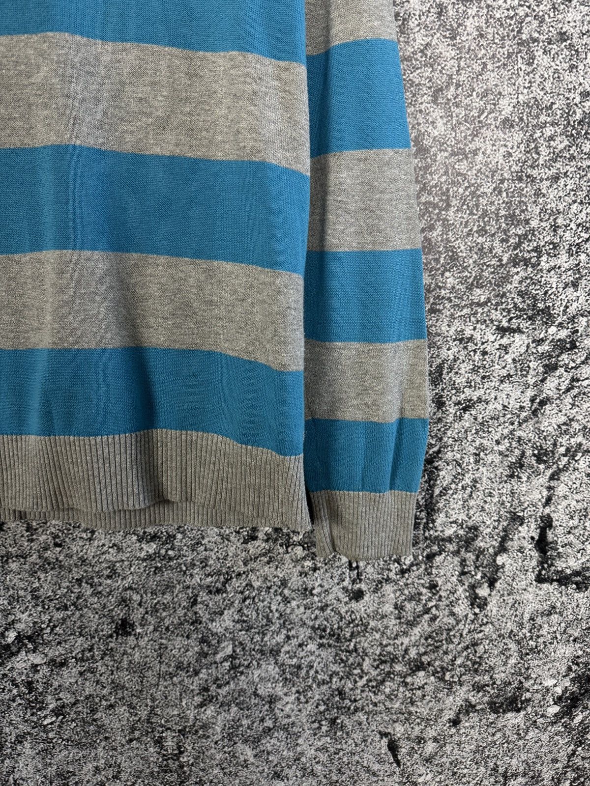 Diesel Men’s Diesel Vintage Striped V-Neck Pullover Sweater Size M Size US M / EU 48-50 / 2 - 5 Thumbnail