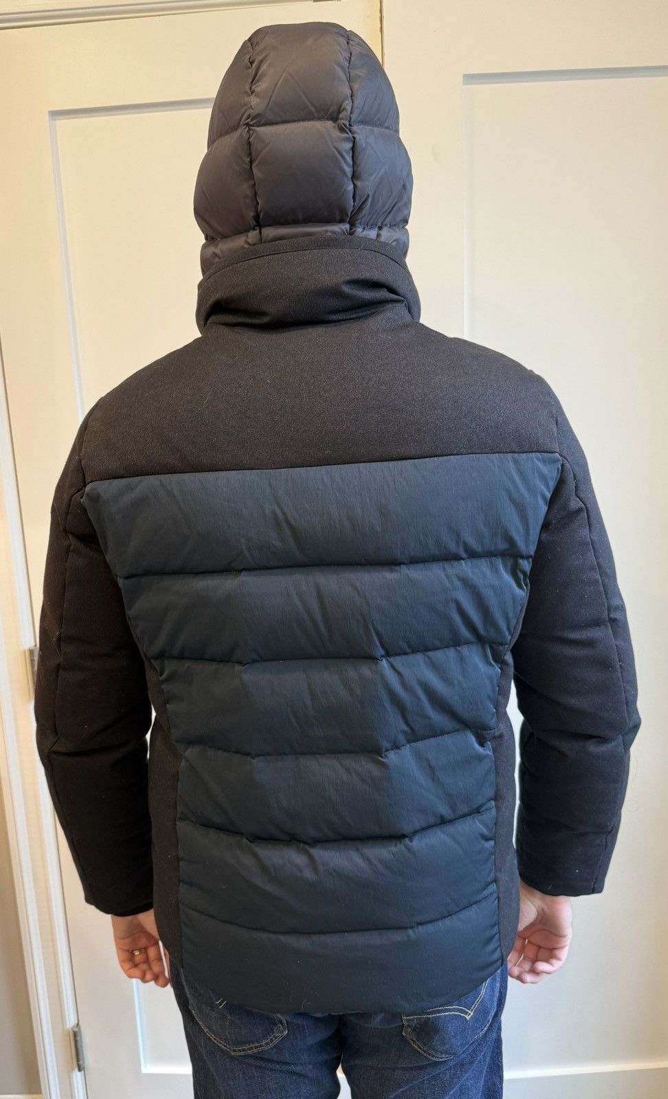 Emporio Armani Navy + Black Emporio Armani Short Down Coat Size US M / EU 48-50 / 2 - 4 Thumbnail