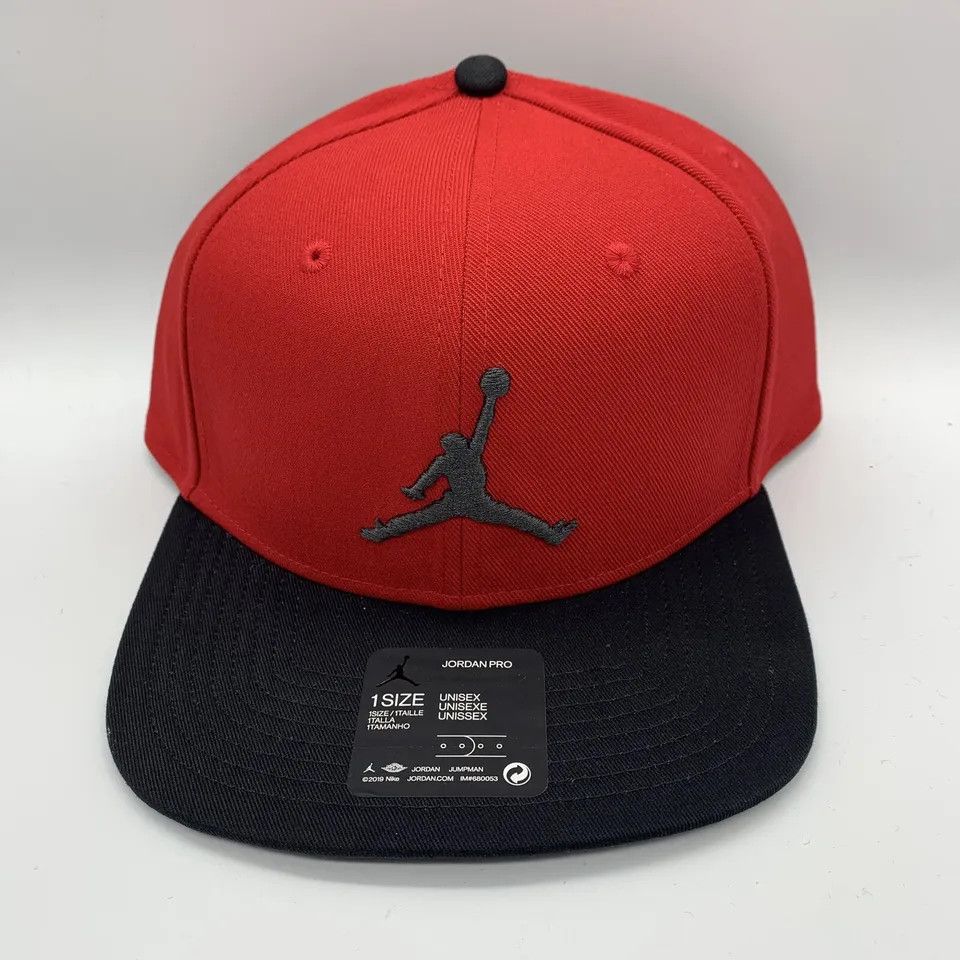 Jordan Brand Air Jordan Pro Bred Jumpman Hat Snapback Cap Michael Jordan Grailed