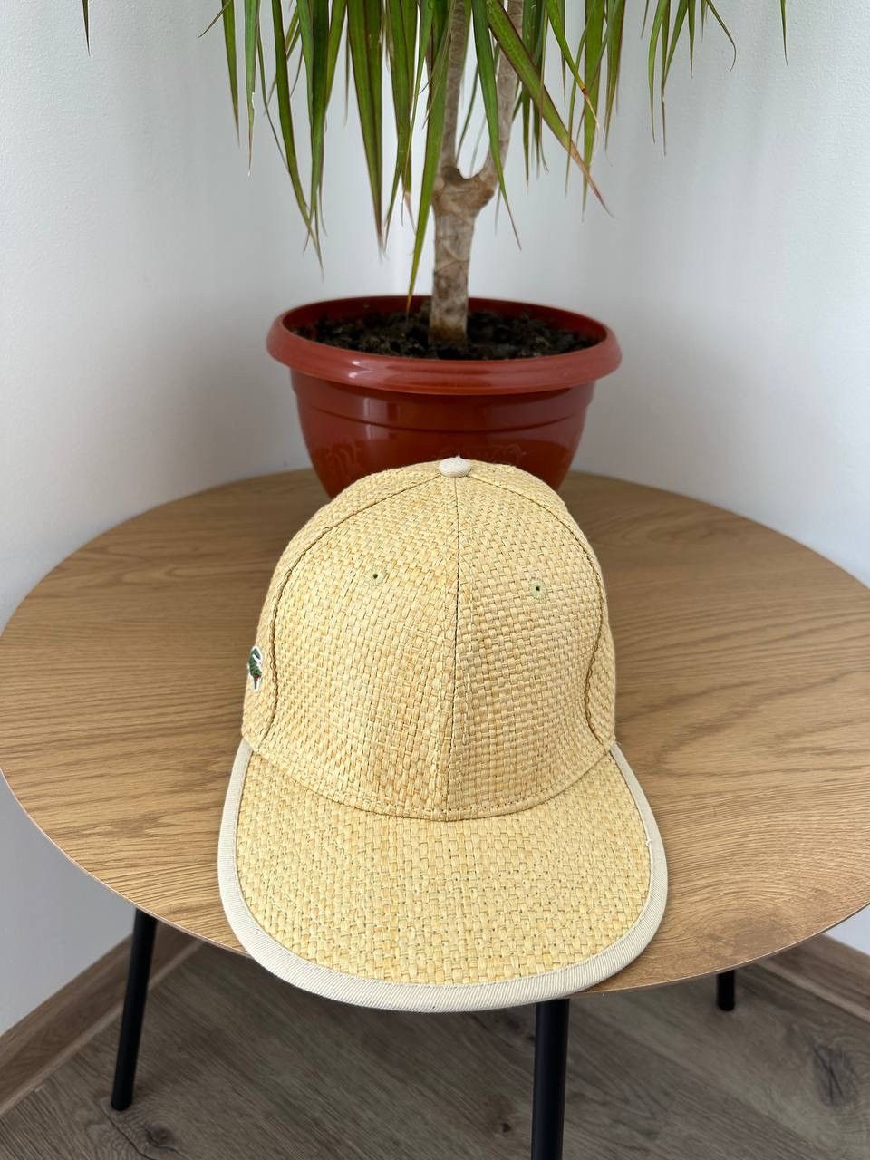 Lacoste × Vintage Lacoste L!VE Woven Straw Lok Cap Hat Logo Embroidered Size L Size ONE SIZE - 4 Thumbnail