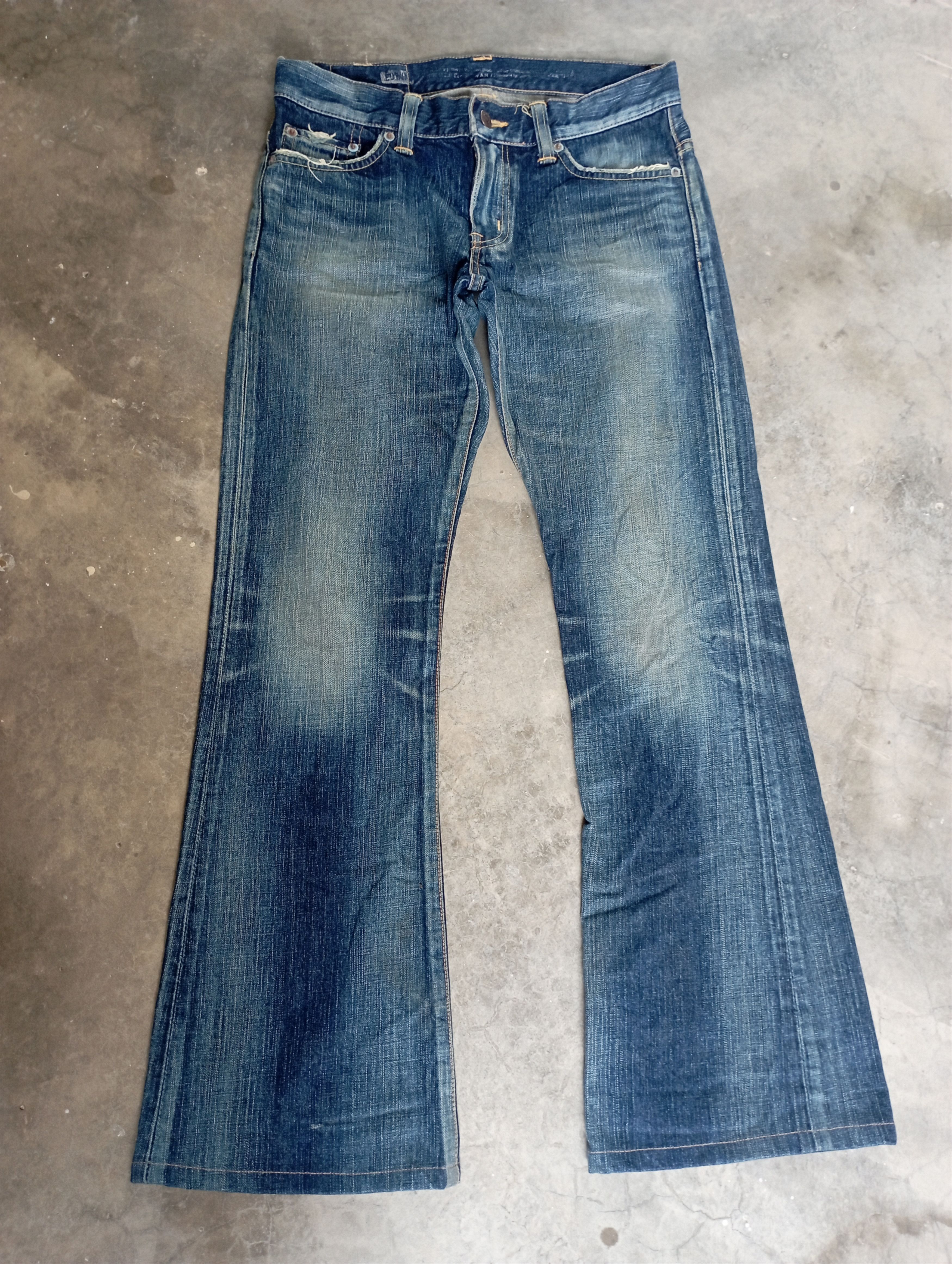 Edwin Flare Jeans Japan Edwin 503 Stone Wash Bootcut Jeans Size 29" - 1 Thumbnail