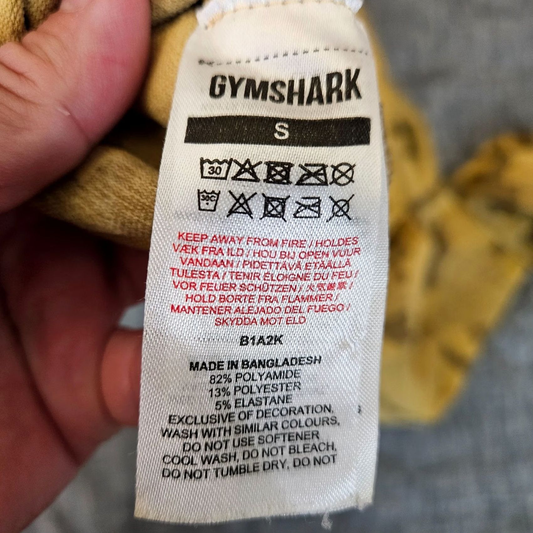 Gymshark Gymshark Leggings Small Camo Tan High Rise Workout Activewear Size 28" / US 6 / IT 42 - 6 Thumbnail