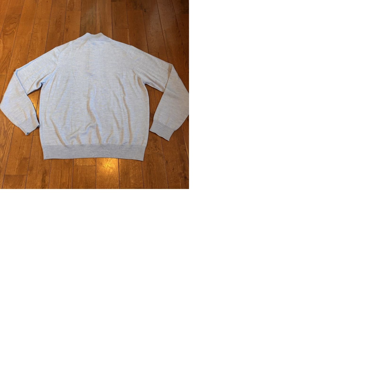 Vintage Mens River Woods Golf Pullover Sweater 1/2 Zip Blue Merino Wool 3XL Size US XXL / EU 58 / 5 - 9 Thumbnail
