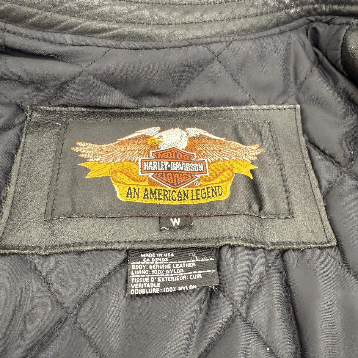 Harley Davidson Vintage Harley-Davidson Women Mirage Leather Fringe Jacket Size L / US 10 / IT 46 - 21 Thumbnail