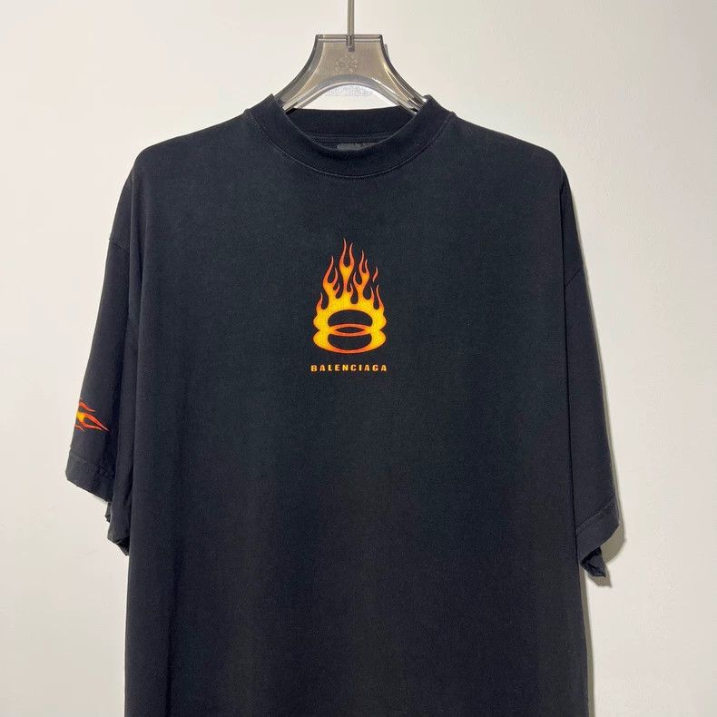 Balenciaga Balenciaga Double-ring flame short sleeve Size US L / EU 52-54 / 3 - 3 Thumbnail