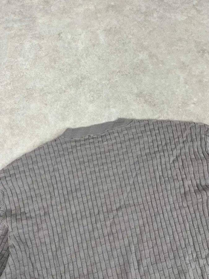 Emporio Armani AW2021 Emporio Armani Grey Woven Wool Sweater Size US M / EU 48-50 / 2 - 7 Thumbnail