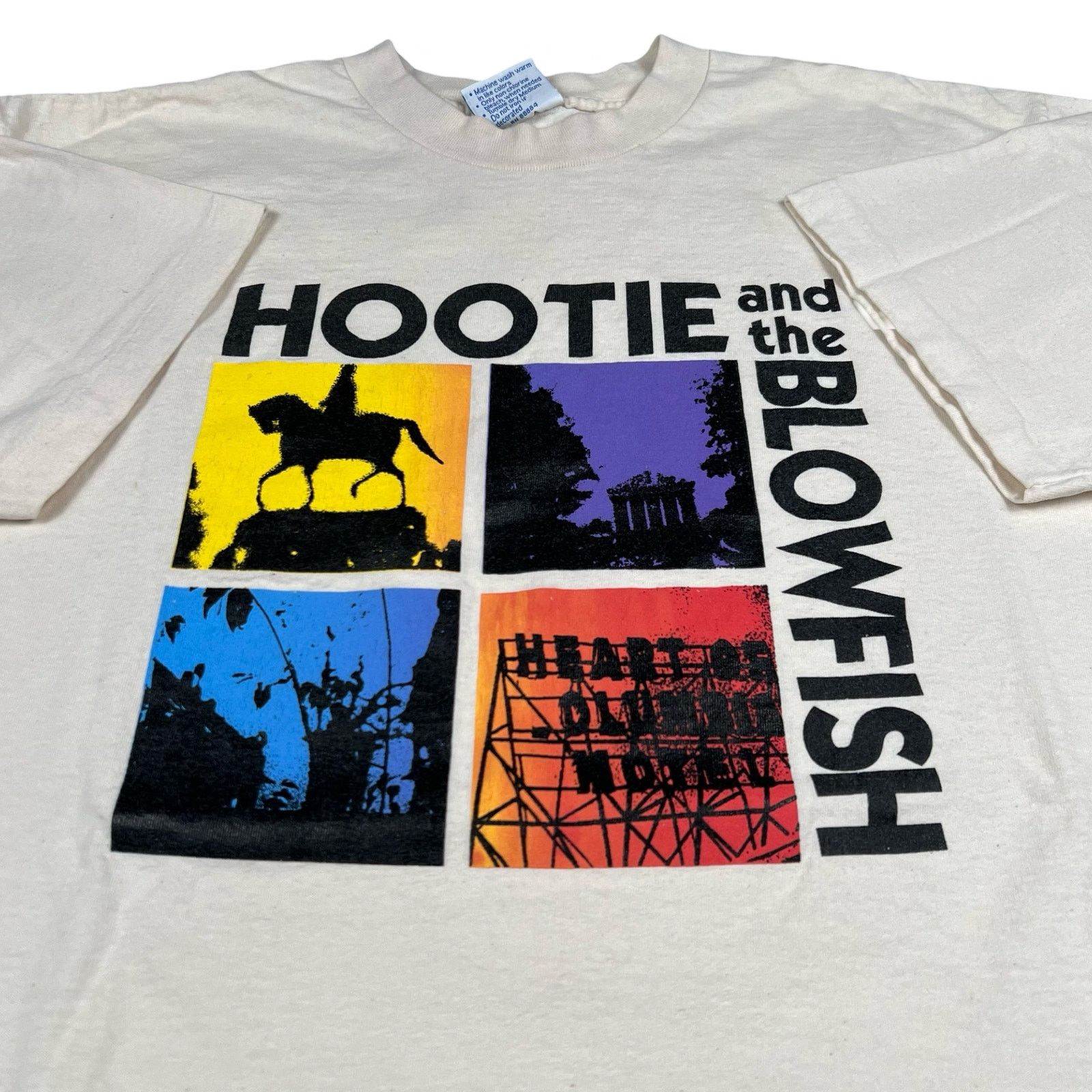 Vintage 1995 hootie and the blowfish tour band music shirt