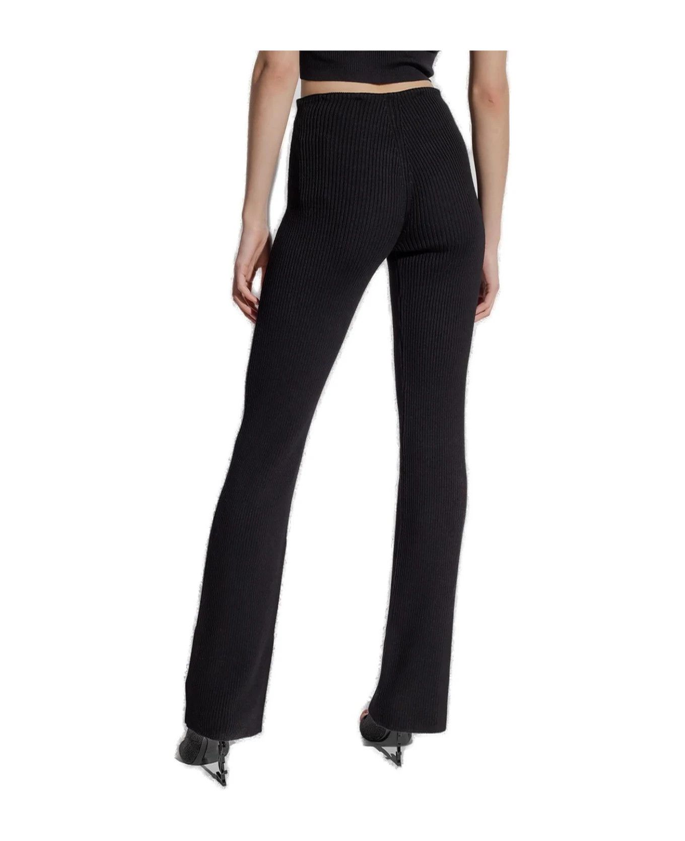 Saint Laurent Paris oc11z1125 Low Waisted Ribbed Wool Pant in Black Size 32" / US 10 / IT 46 - 3 Thumbnail